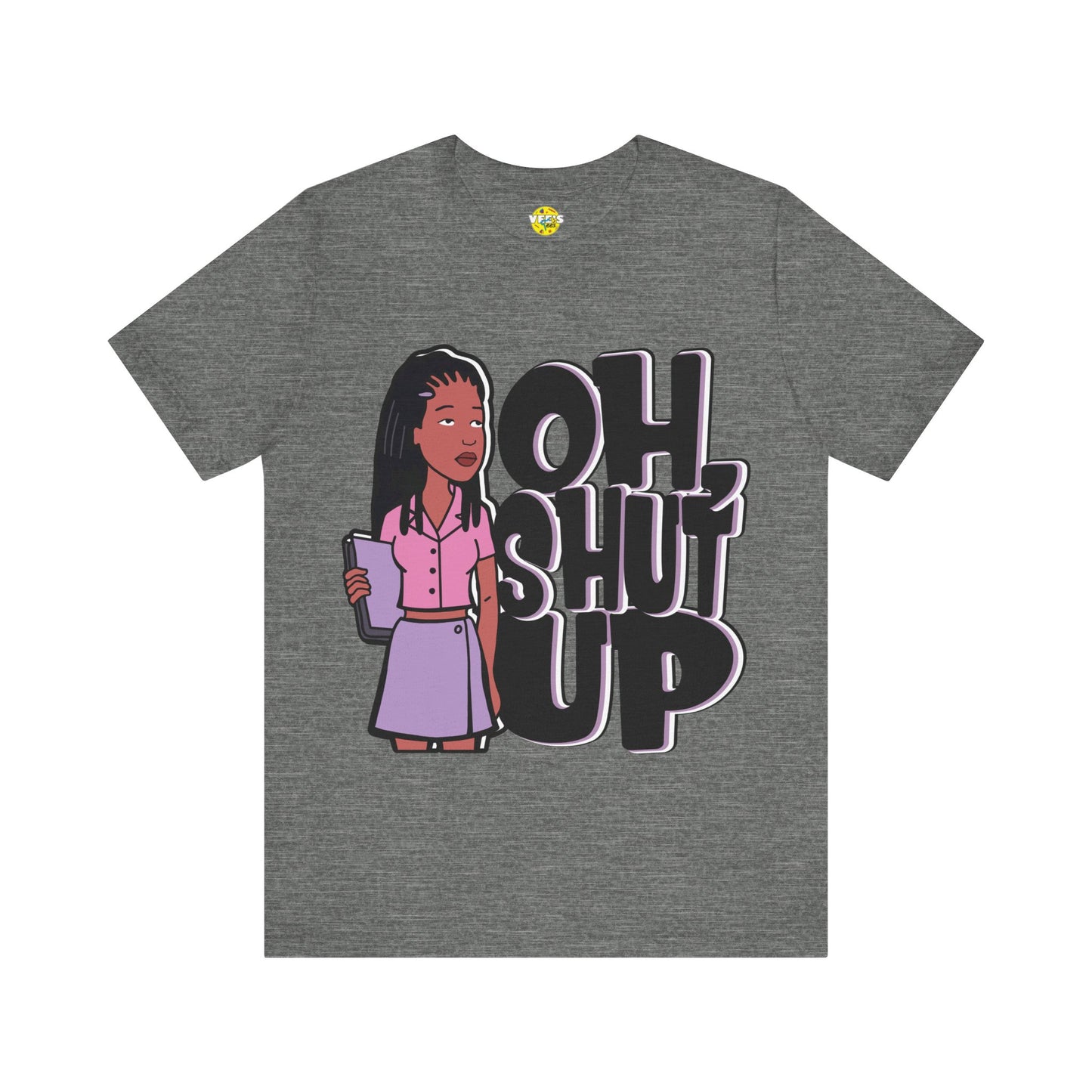 Jodie Landon "Oh, Shut Up" Short Sleeve T-Shirt - Vintage MTV Cartoon Shirt for Retro Fans