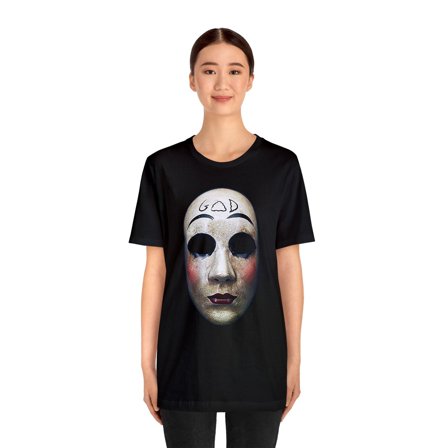 Halloween The Purge God Mask Short Sleeve T-Shirt - Iconic Horror Movie Tee, The Purge Mask Graphic Shirt