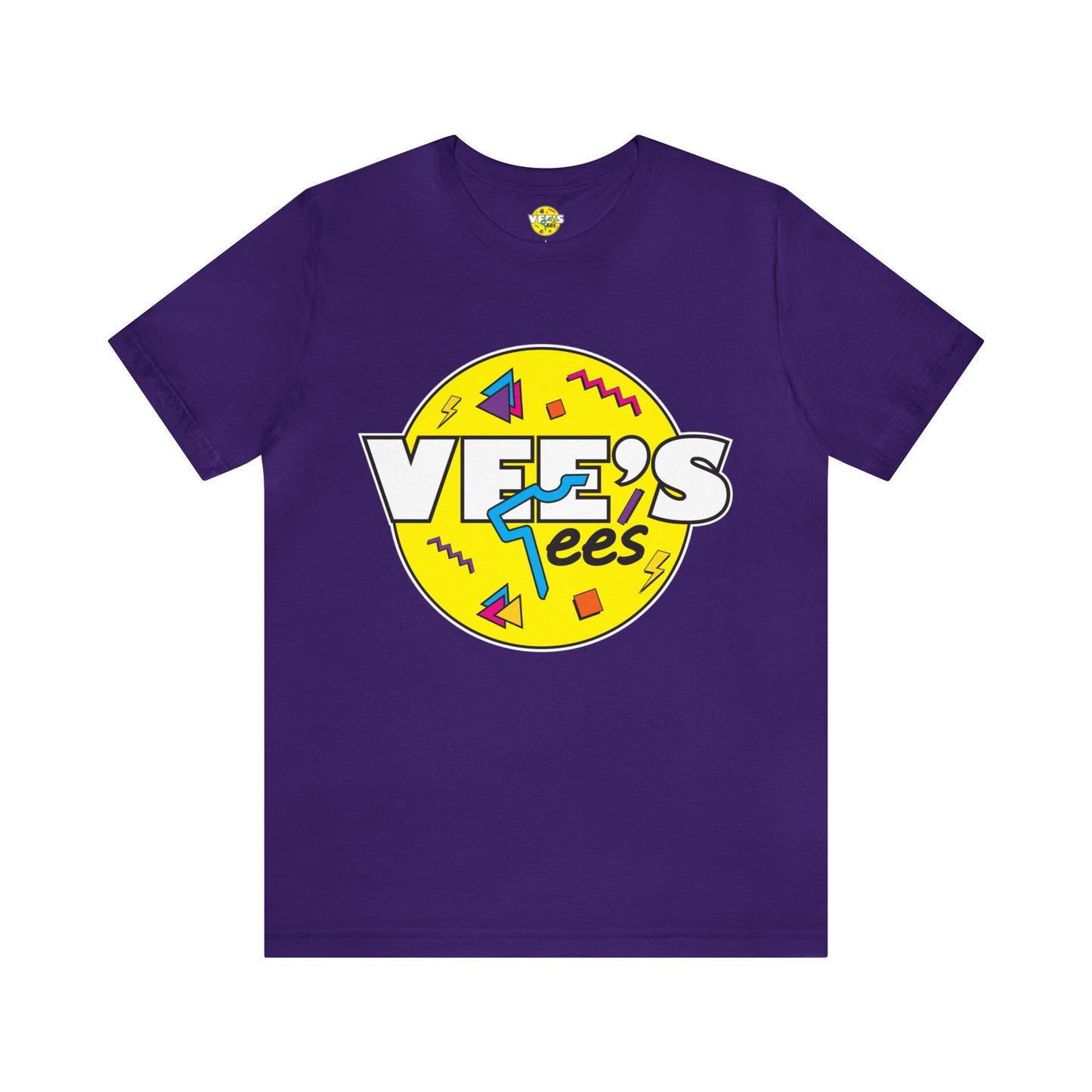 VeesTees Logo Short Sleeve T-Shirt - Classic Brand Tee, Stylish Graphic Shirt