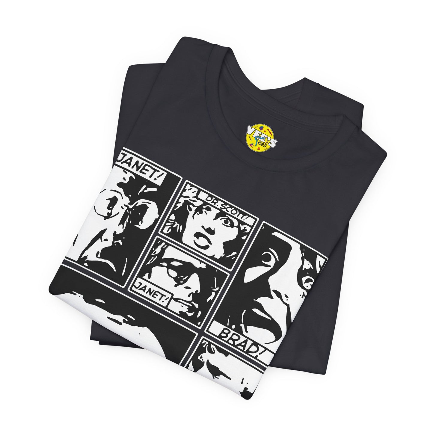 Halloween Rocky Horror Picture Show Cast Comic Book Short Sleeve T-Shirt