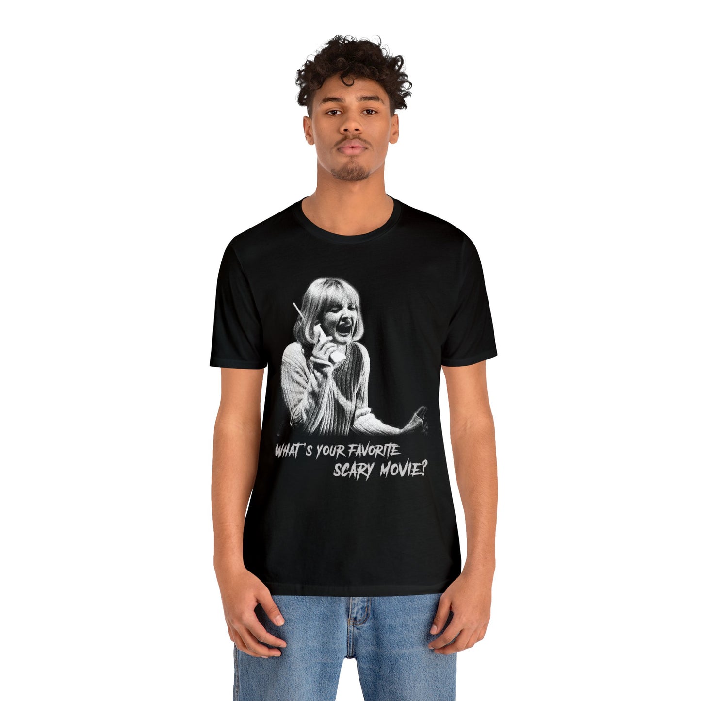 Halloween Casey Becker Scream Movie Short Sleeve T-Shirt - Horror Film Fan Tee, Classic Slasher Icon Shirt