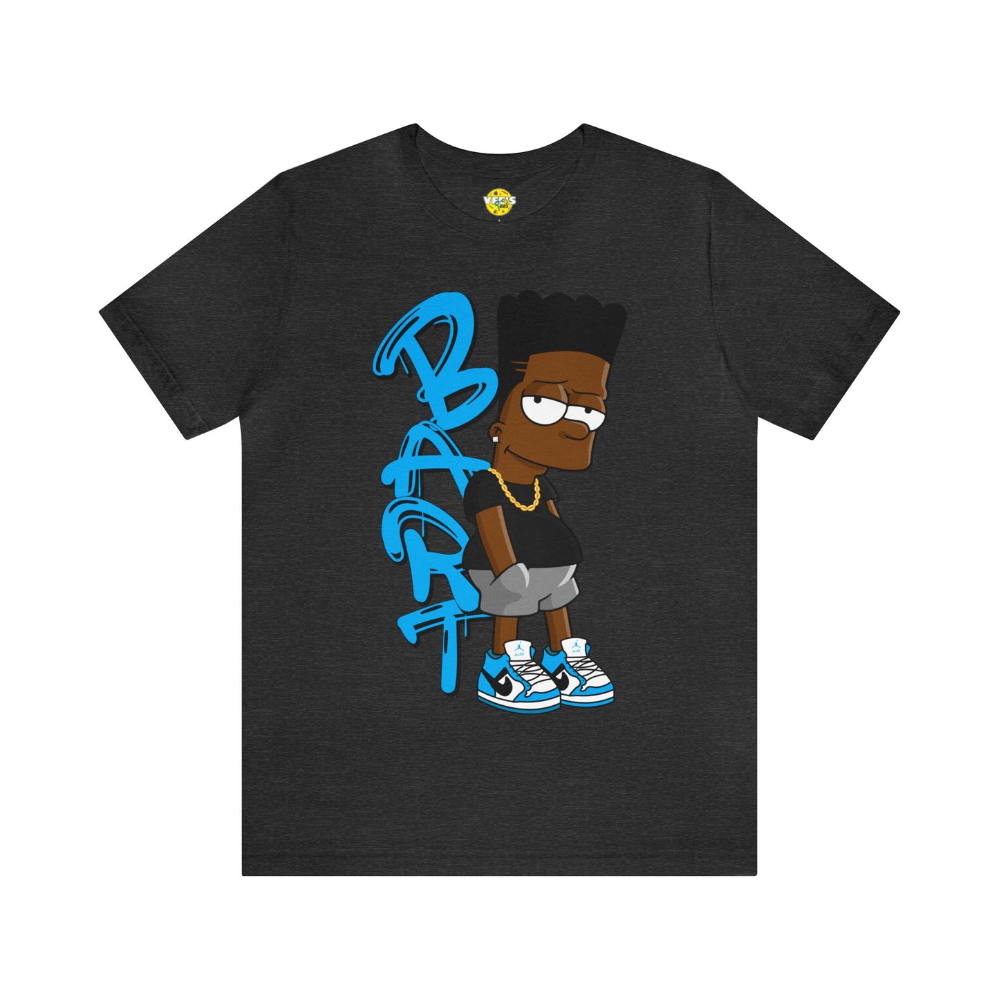 Black Bart Simpson TShirt - Blue, Urban Streetwear, Vintage Cartoon Shirt, Hip Hop Inspired Tee