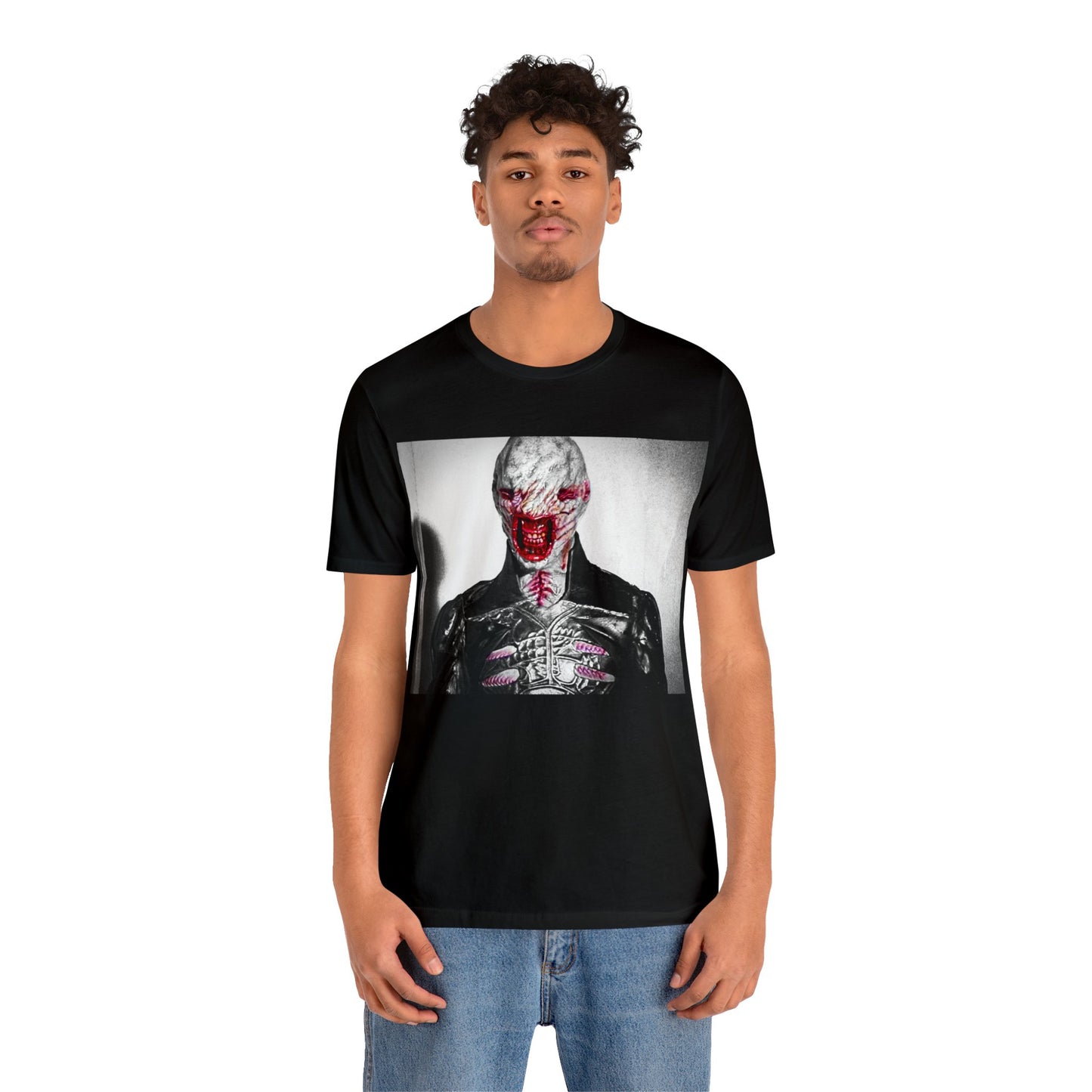 Halloween Chatterer Hellraiser Short Sleeve T-Shirt - Clive Barker Horror Movie Tee, Cenobite Art Shirt