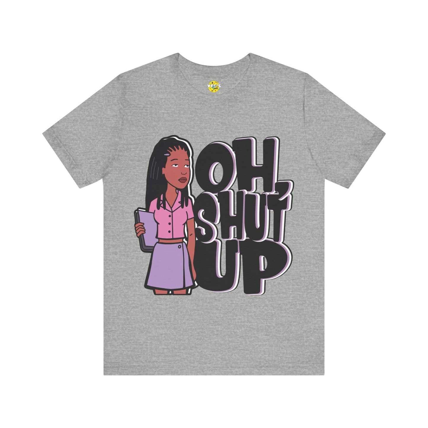 Jodie Landon "Oh, Shut Up" Short Sleeve T-Shirt - Vintage MTV Cartoon Shirt for Retro Fans