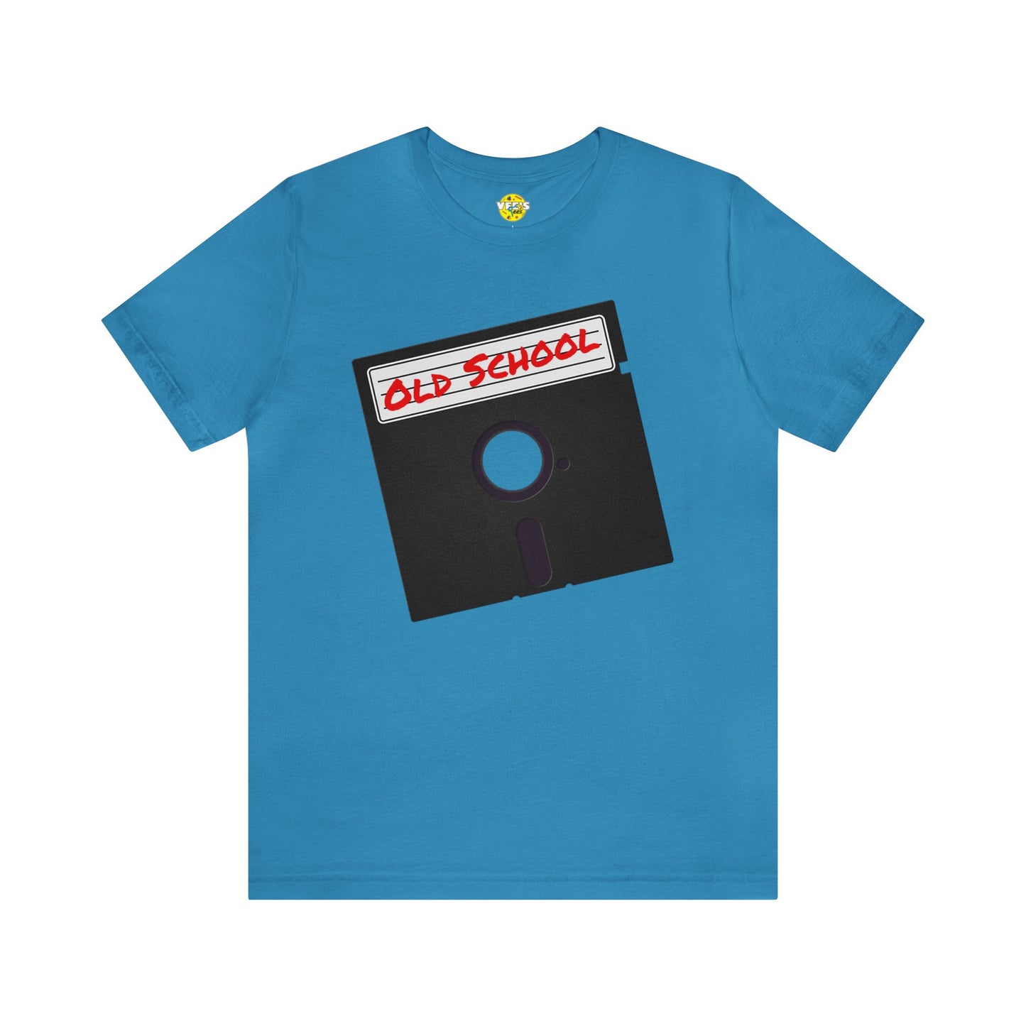 Back to the '80s Vibes - Retro Floppy Disk Short Sleeve T-shirt - Old School