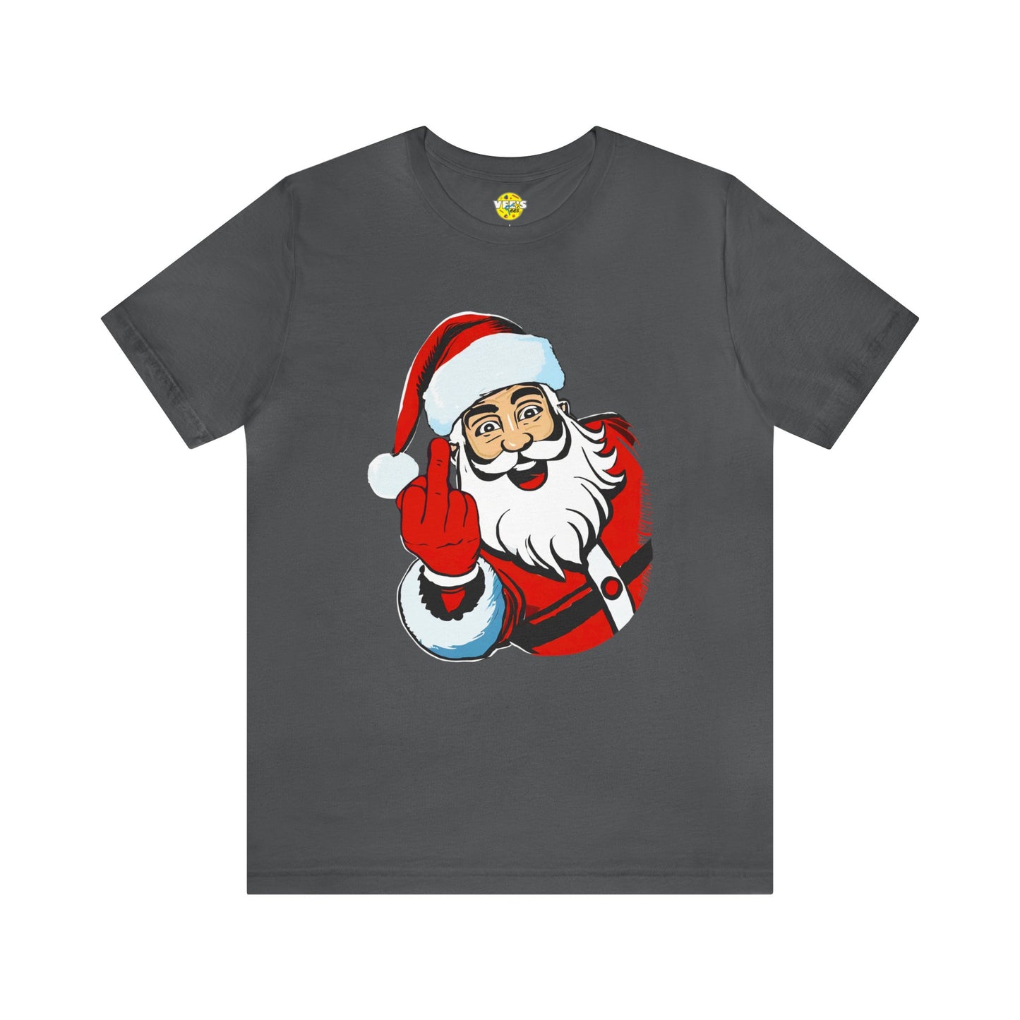 Naughty Santa Tshirt - Naughty Santa Christmas Tshirt - Santa Claus Middle Finger - Santa Middle Finger Tshirt