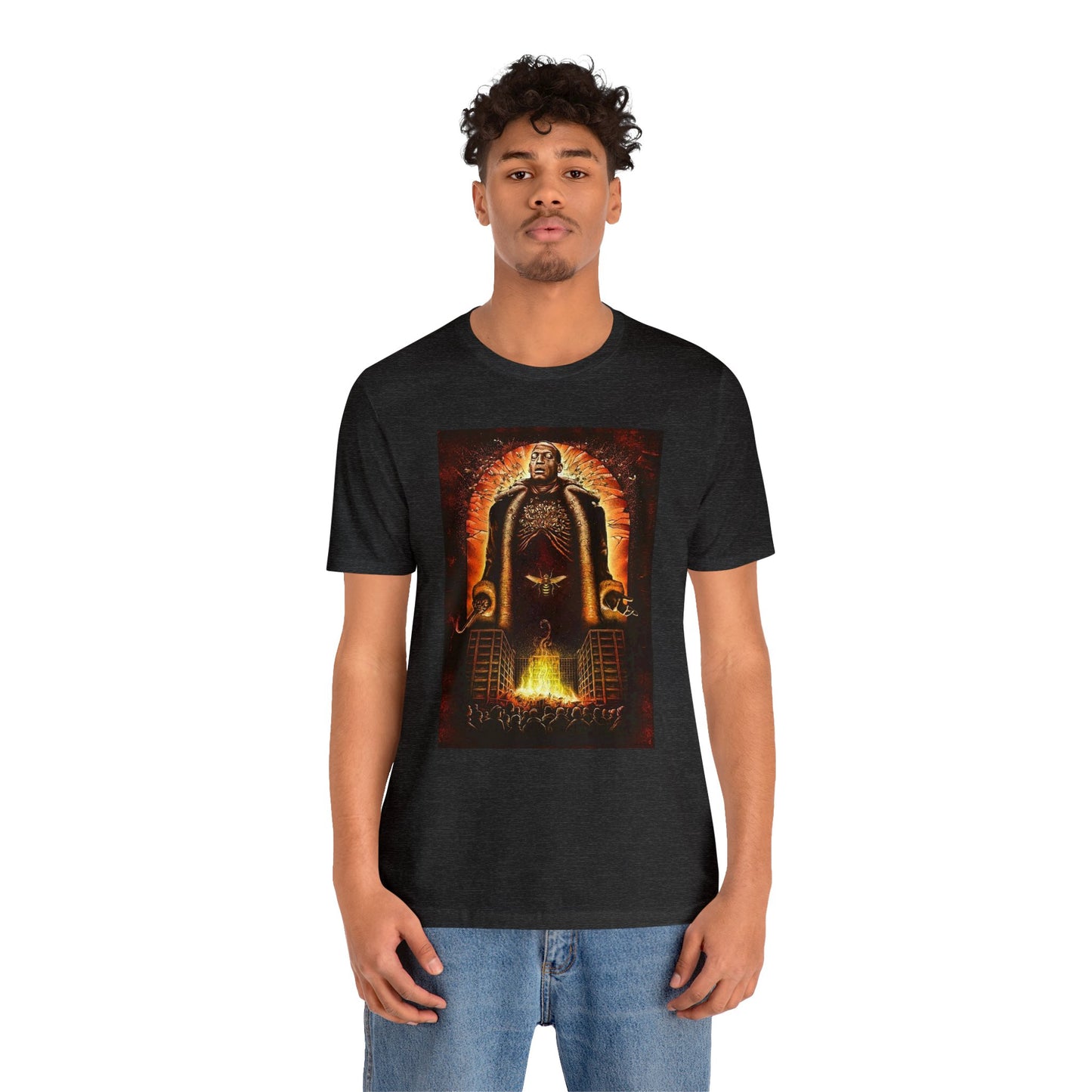 Halloween Candyman Horror Short Sleeve T-Shirt - Iconic Horror Movie Tee, Retro Candyman Character Graphic Shirt