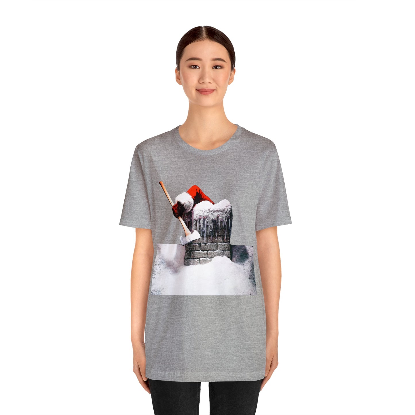 Silent Night Deadly Night tshirt - Christmas creepy santa chimney tee - Creepy Santa Chimney tshirt - Scary Santa Chimney tee