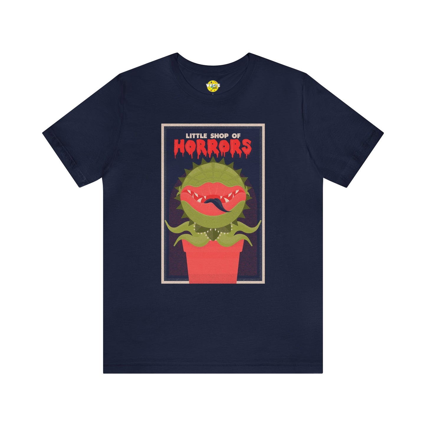 Halloween Audrey II Little Shop of Horrors Short Sleeve T-Shirt - Retro Horror Movie Graphic Tee, Vintage Plant Monster Shirt