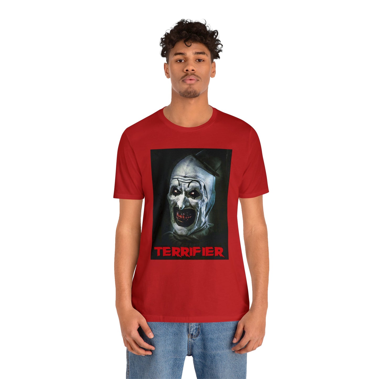 Halloween Terrifier Short Sleeve T-Shirt - Art the Clown Tee - Horror Movie Shirt