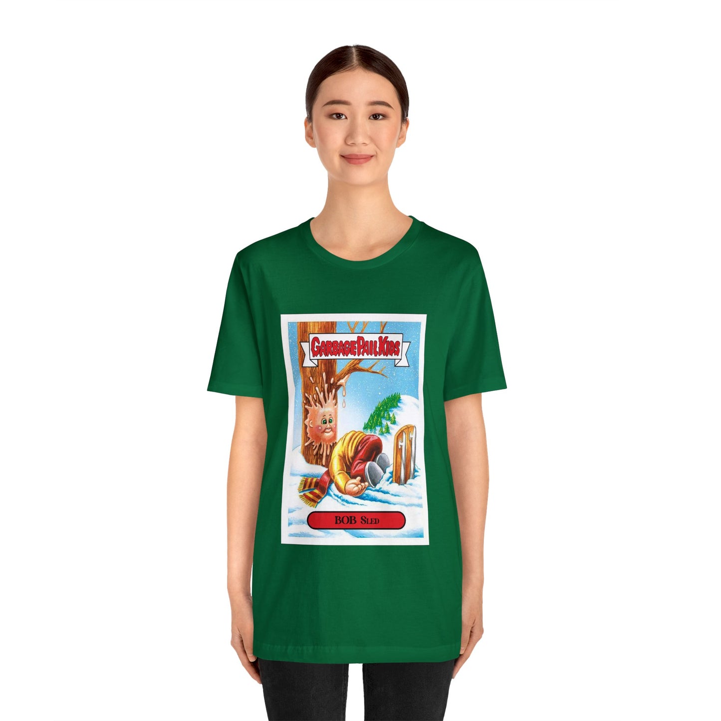 Garbage Pail Kids tshirt - Christmas Garbage Pail Kids tshirt - Bob Sled Garbage Pail Kid tshirt - Garbage Pail Kid Bob Sled tshirt