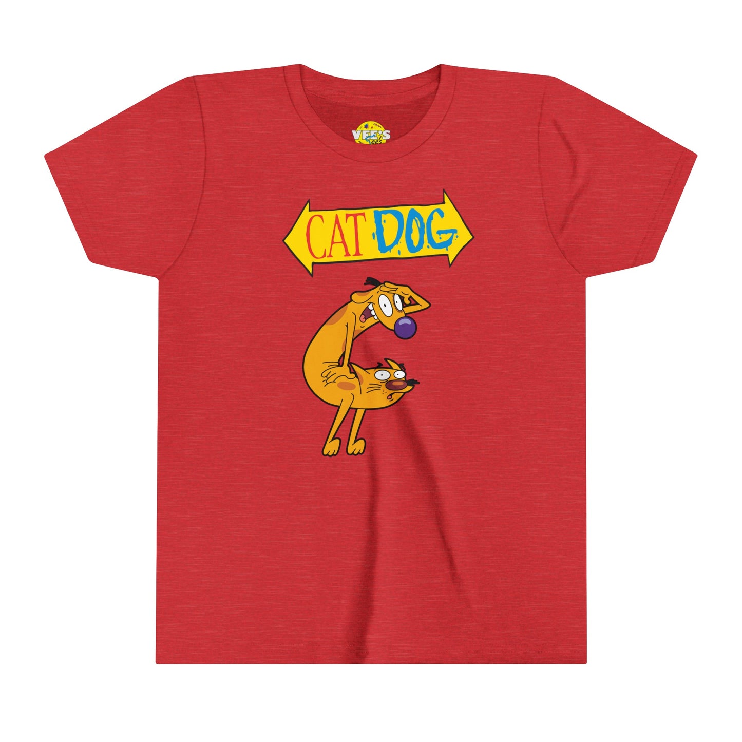 CatDog Kids' Graphic T-Shirt, 90s Cartoon Nostalgia Shirt