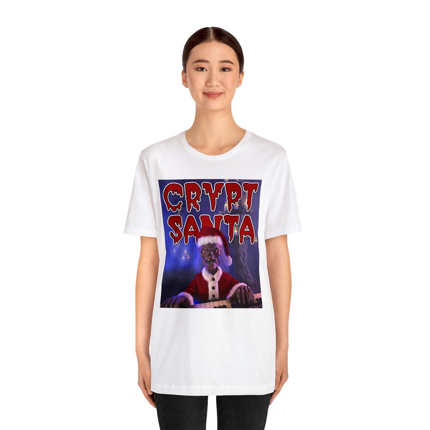 Crypt Keeper Christmas Santa Claus tshirt - Christmas Crypt Keeper Santa Claus tshirt - Horror character Santa Claus tshirt