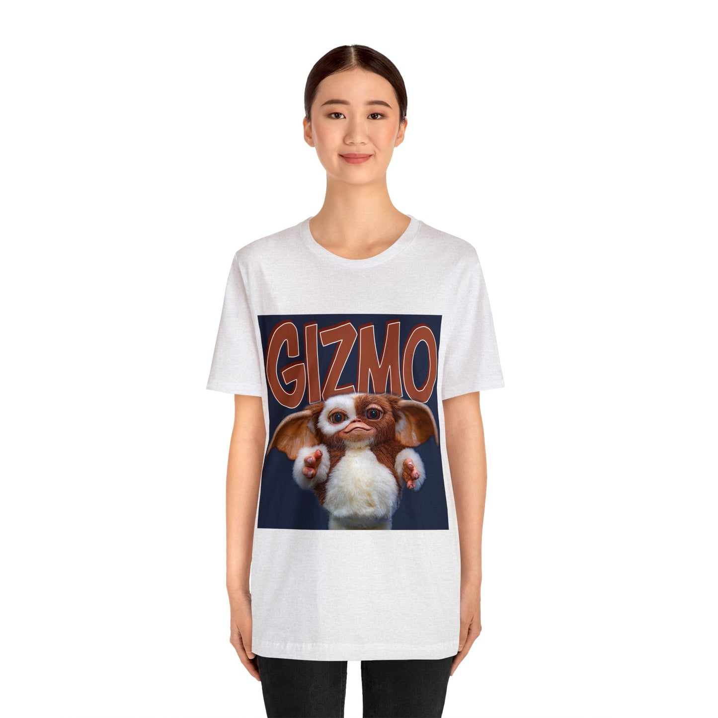 Halloween Gizmo from Gremlins Short Sleeve T-Shirt - Cute Mogwai Graphic Tee, 80s Movie Nostalgia Shirt