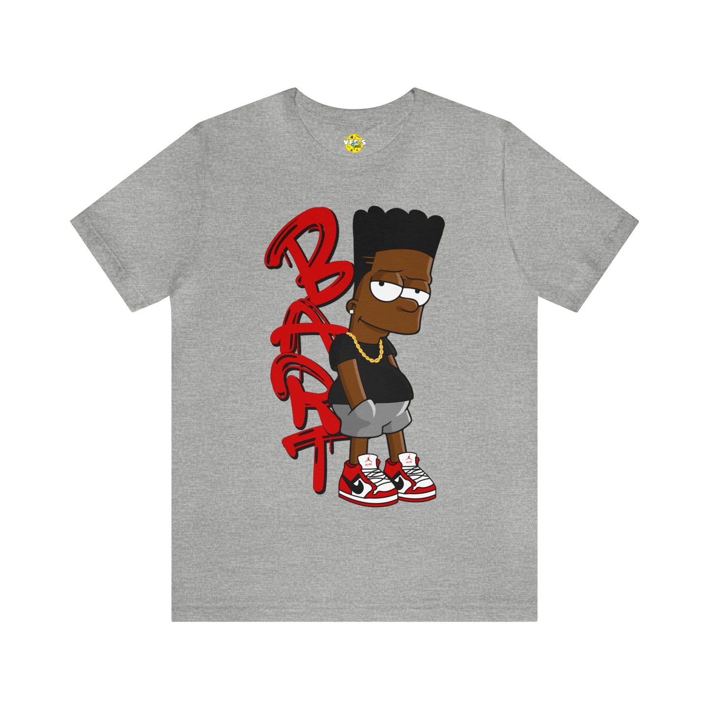 Black Bart Simpson TShirt - Red, Urban Streetwear, Vintage Cartoon Shirt, Hip Hop Inspired Tee