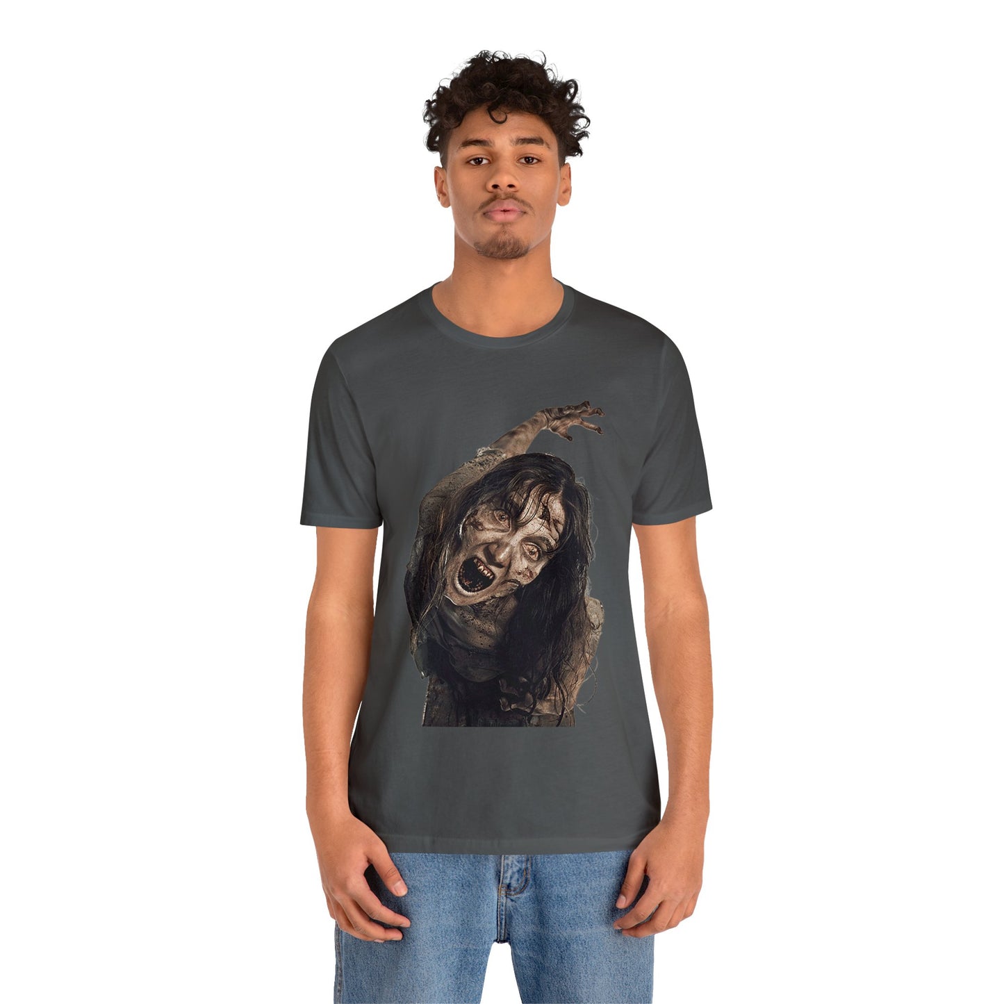 Halloween Zombie Female Short Sleeve T-Shirt - Undead Horror Tee, Walking Dead Graphic Shirt