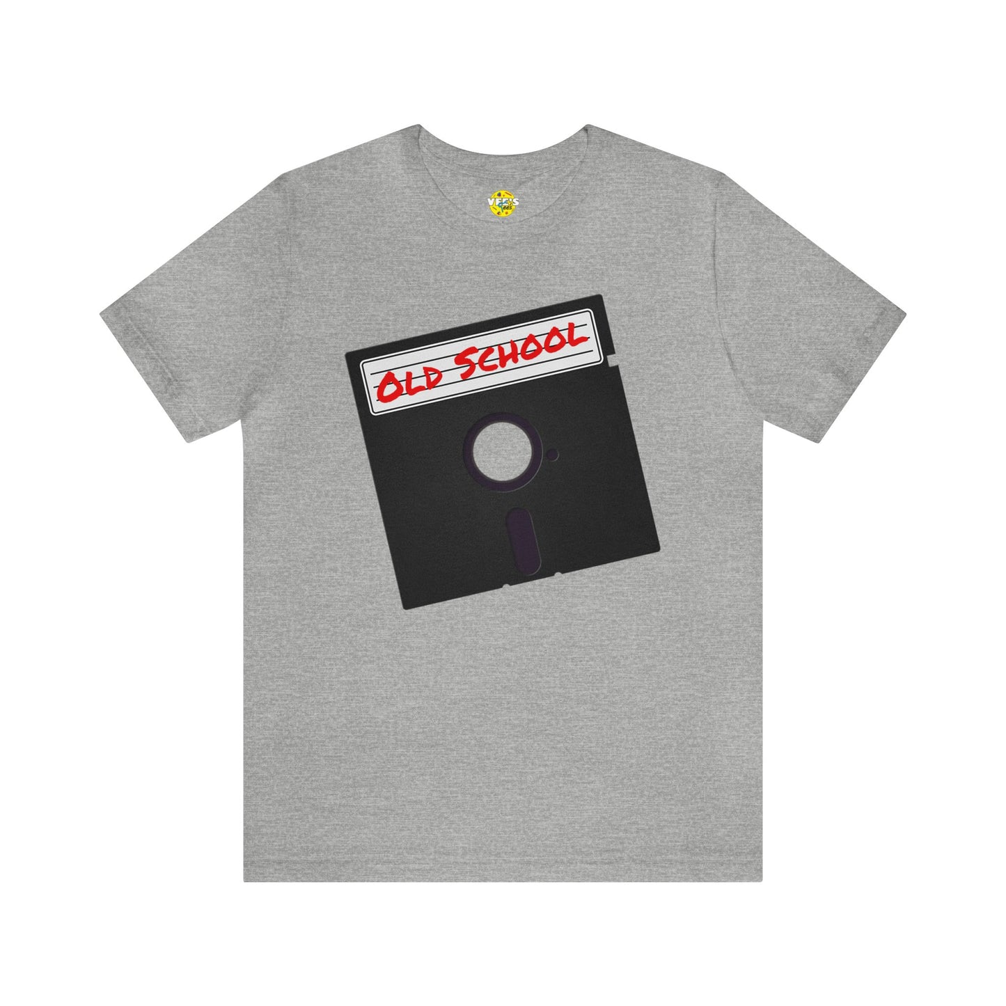 Back to the '80s Vibes - Retro Floppy Disk Short Sleeve T-shirt - Old School