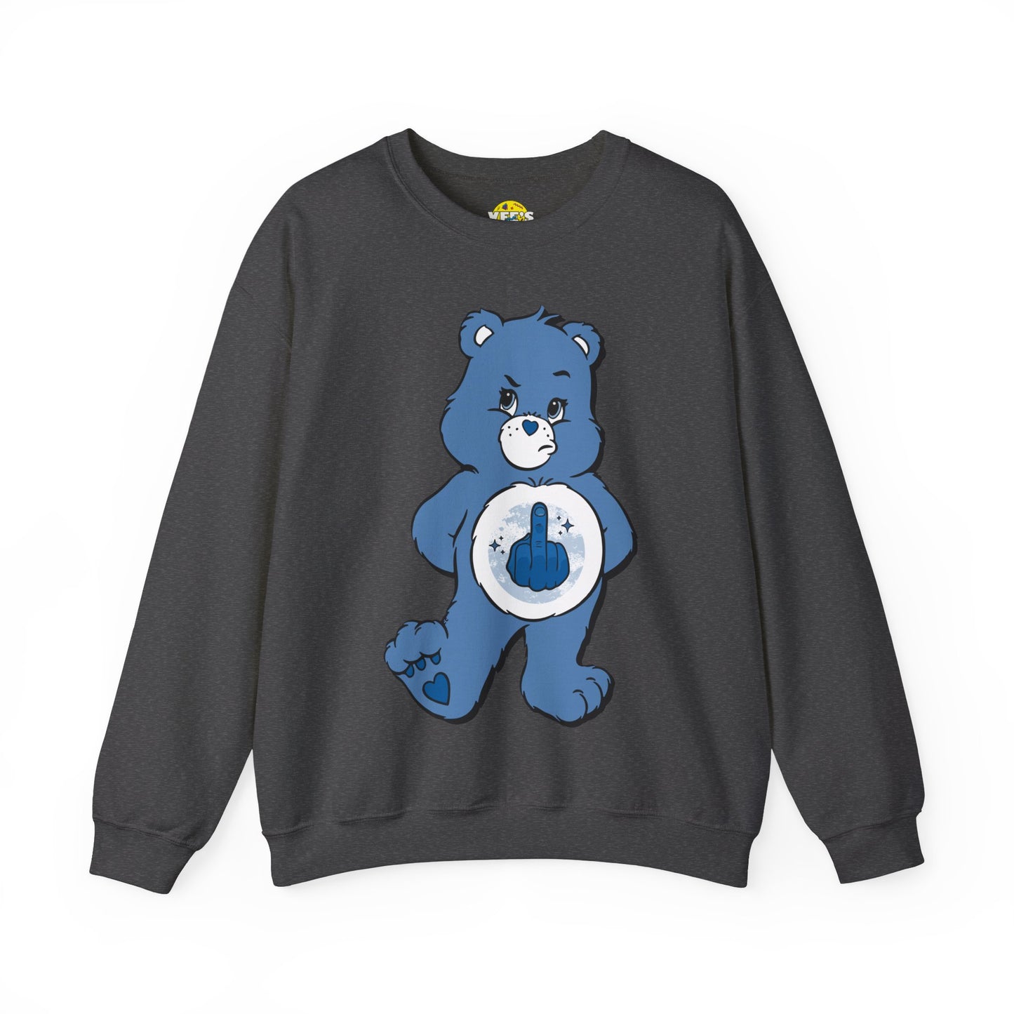 Grumpy Bear Middle Finger Sweatshirt - Adult Care Bears