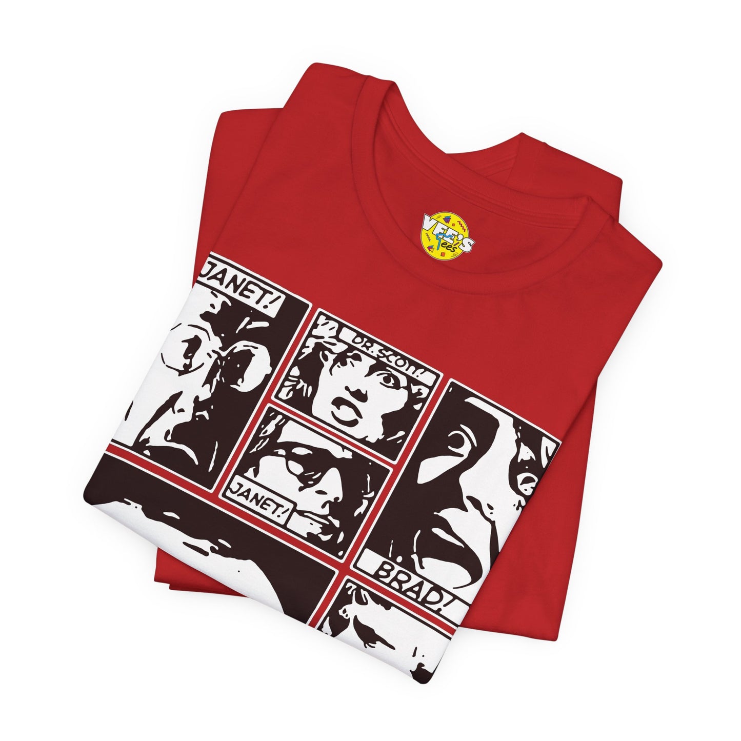 Halloween Rocky Horror Picture Show Cast Comic Book Short Sleeve T-Shirt