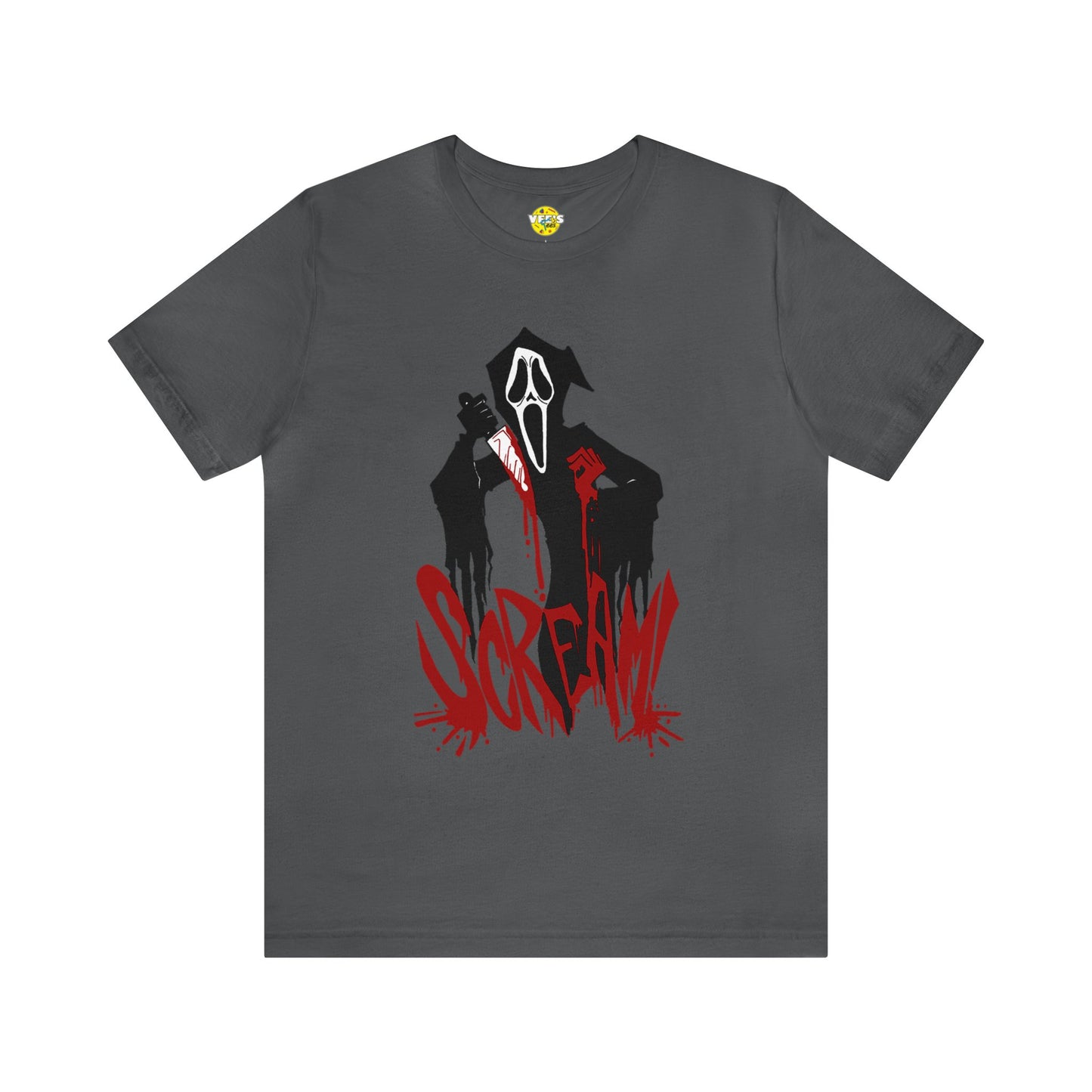 Halloween Ghostface Short Sleeve T-Shirt - Scream Movie Inspired Tee, Horror Icon Graphic Shirt