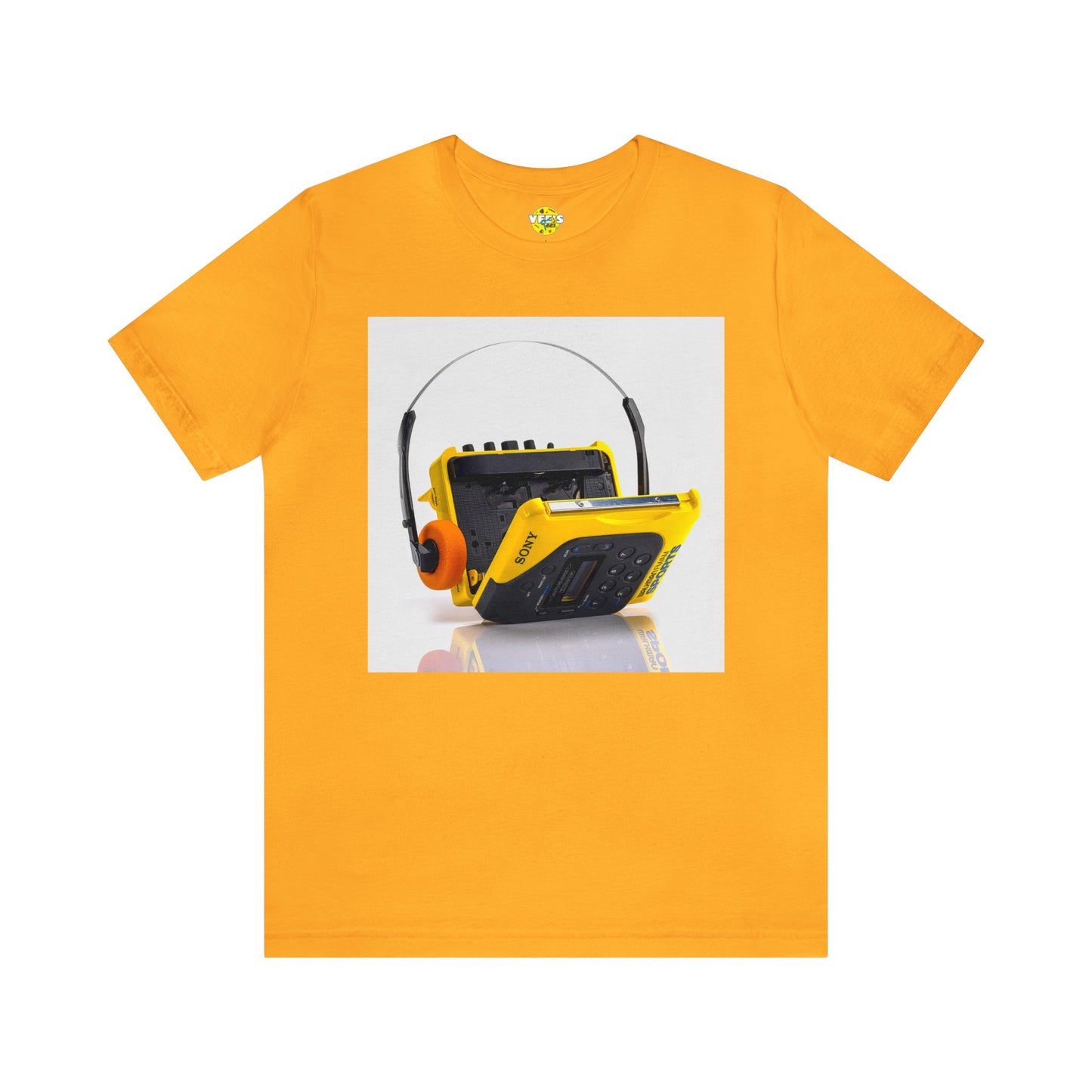 Retro Sony Walkman Cassette Player Short Sleeve T-Shirt - Vintage Music Tee