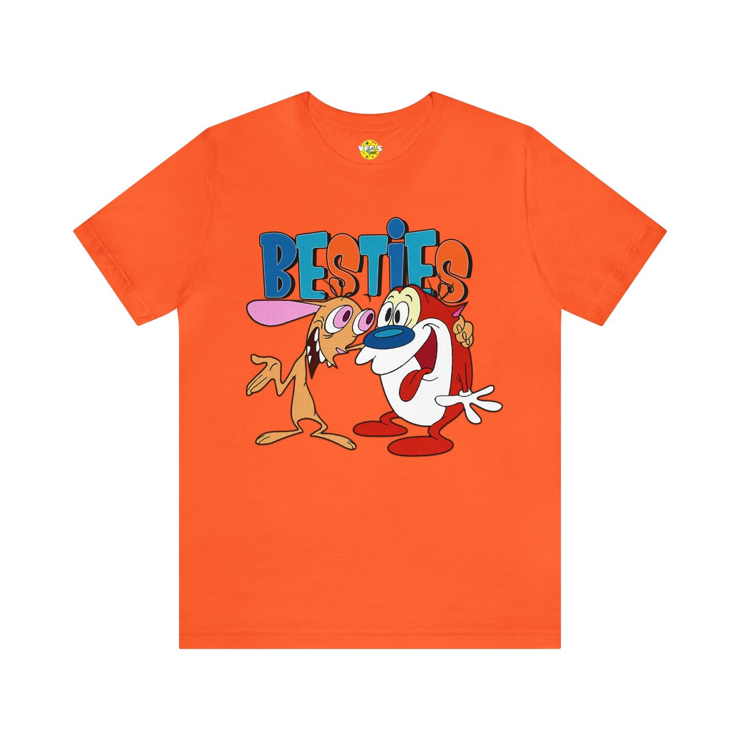 Ren & Stimpy Besties Short Sleeve T-shirt - 90s Cartoon Retro TV Show