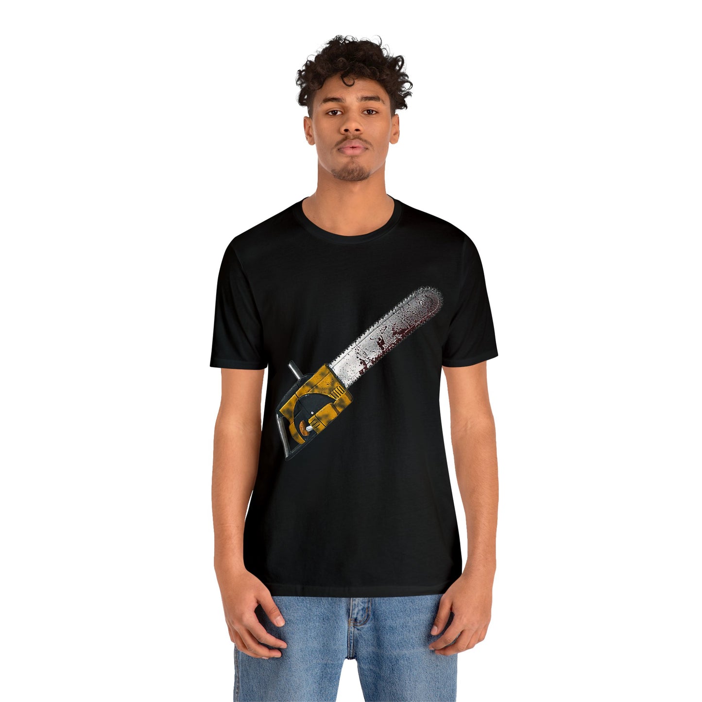 Halloween Leatherface's Chainsaw Short Sleeve T-Shirt - Horror Icon Tee, Classic Movie Graphic Shirt