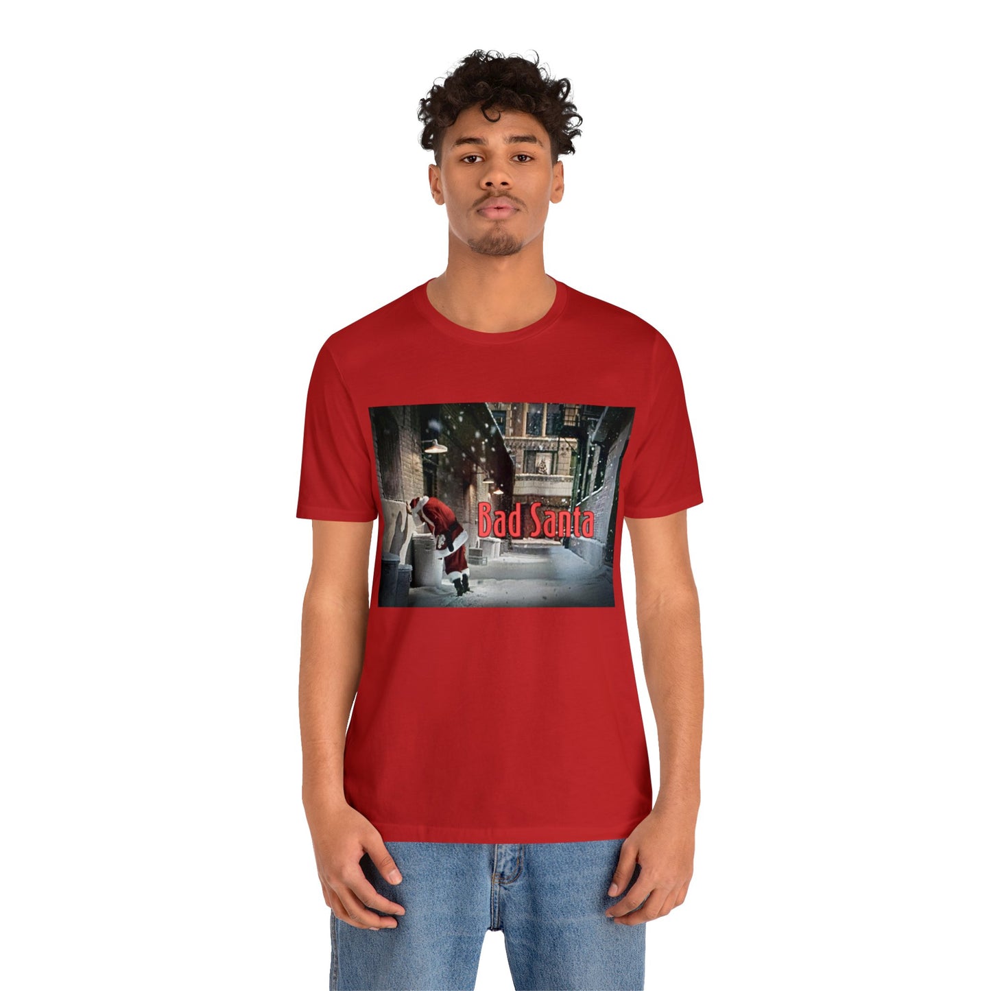 Bad Santa - Quirky Short Sleeve T-Shirt - Movie Scene Tee