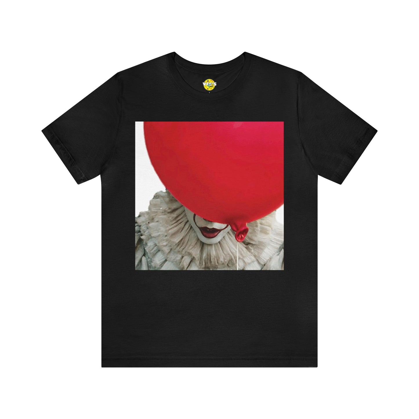 Halloween Pennywise and Red Balloon IT Movie Remake Short Sleeve T-Shirt - Horror Clown Tee, Scary Movie Graphic Shirt