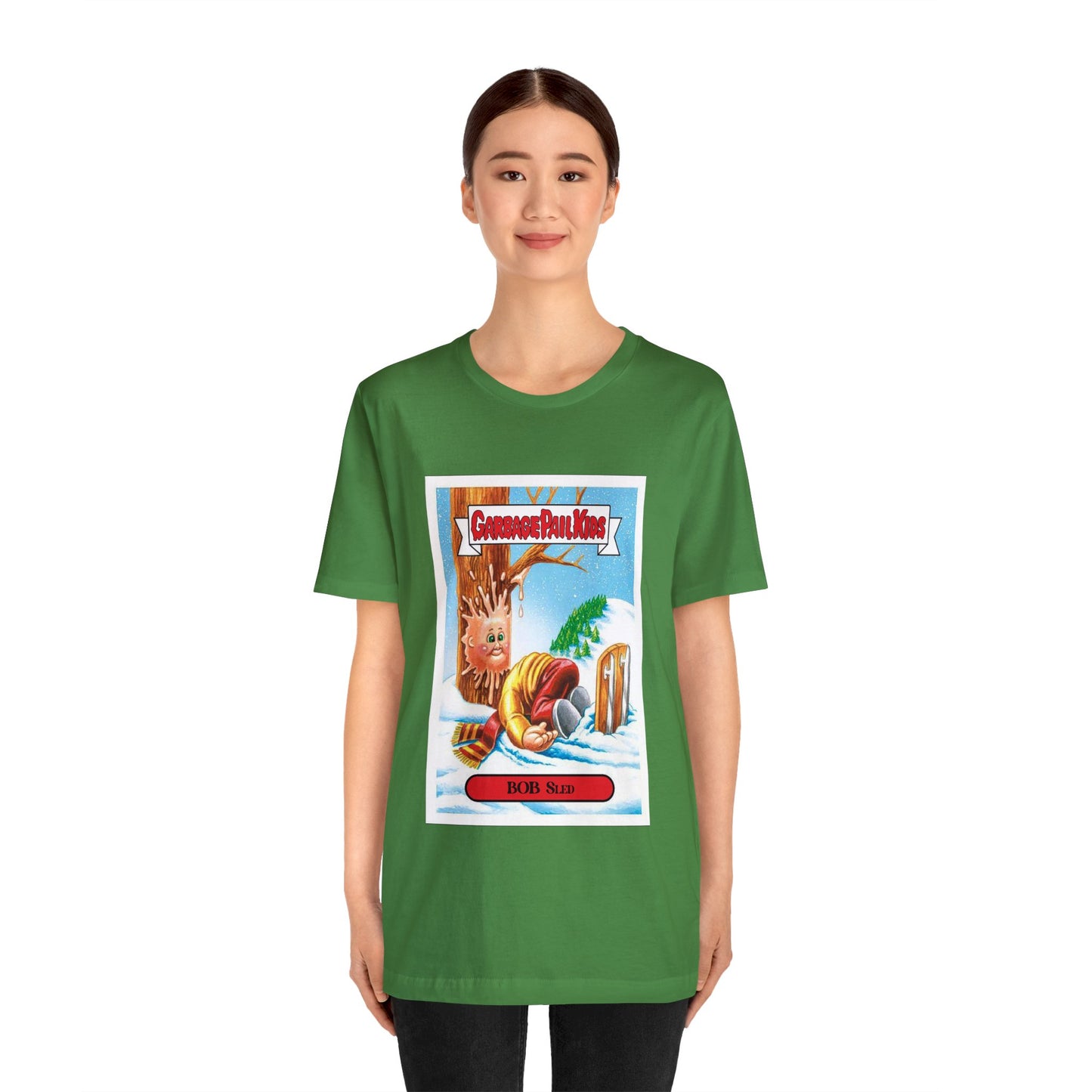 Garbage Pail Kids tshirt - Christmas Garbage Pail Kids tshirt - Bob Sled Garbage Pail Kid tshirt - Garbage Pail Kid Bob Sled tshirt