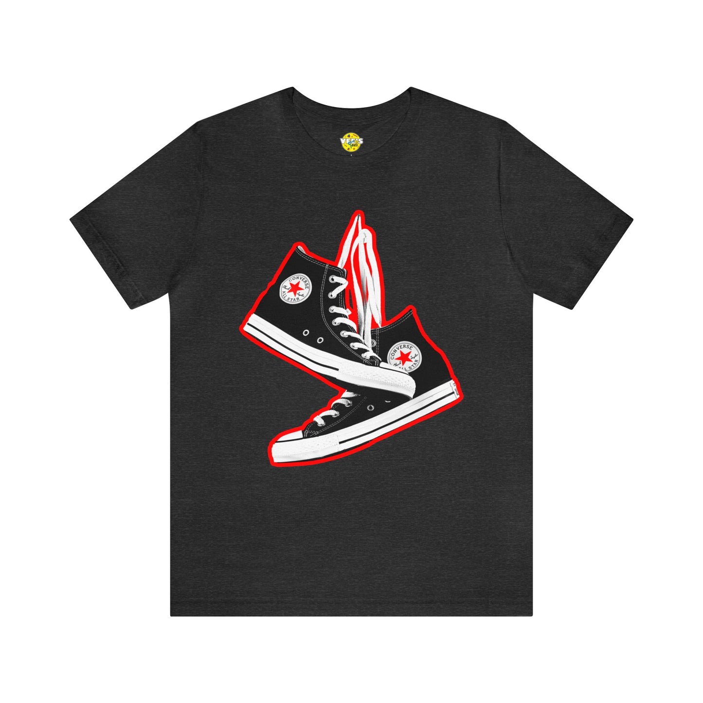 Black Sneakers tshirt - 90s Sneakers tshirt - converse chuck taylor all stars tshirt - High Top Chuck Taylor All Stars Tshirt