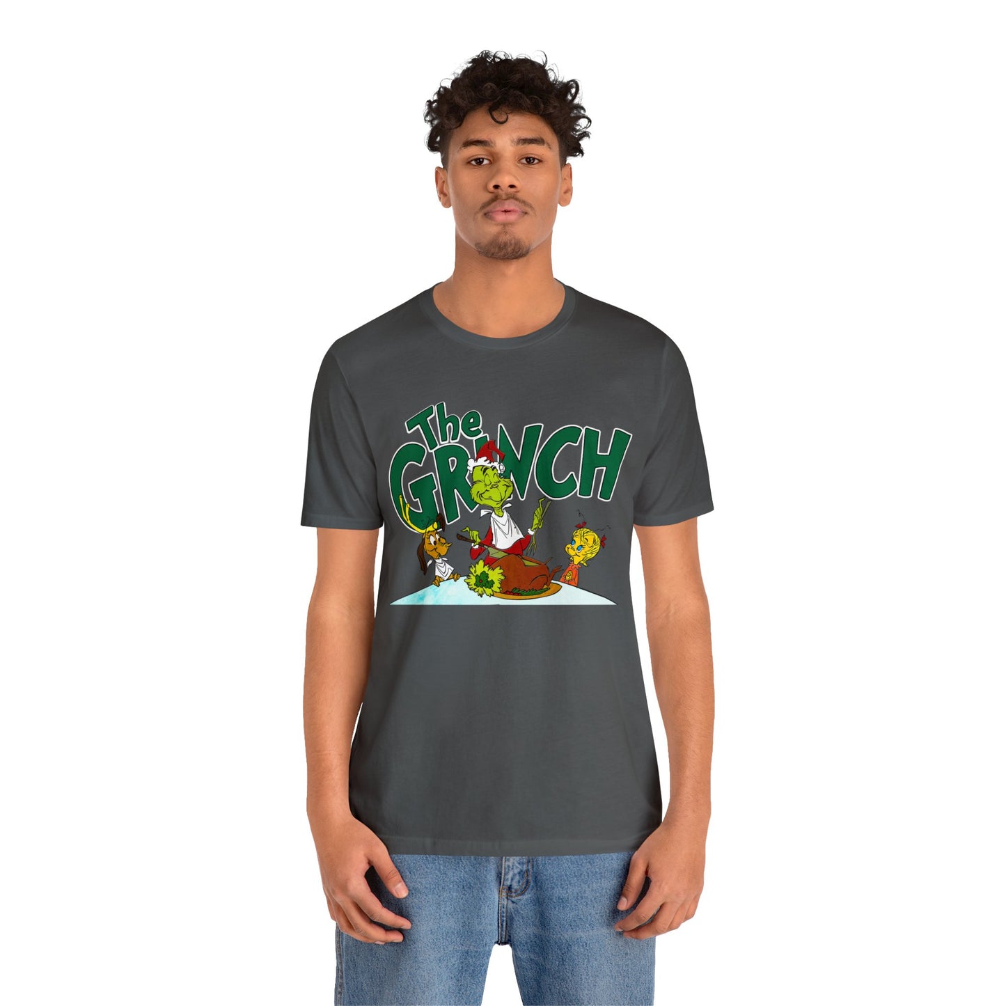 The Grinch cartoon tshirt - The Grinch Christmas table tshirt - Holiday Grinch Christmas table tshirt - Christmas Grinch dinner tshirt