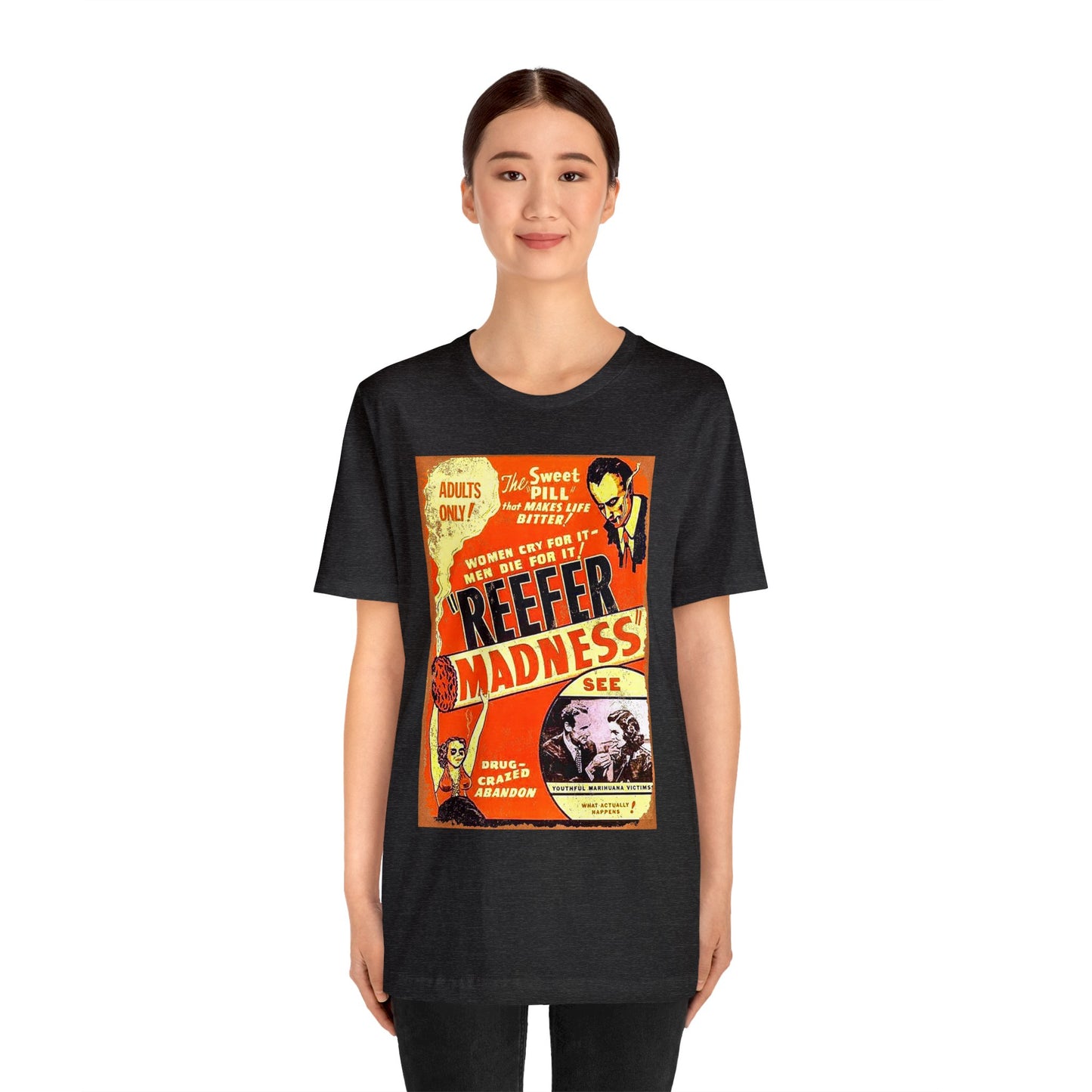 Retro Reefer Madness Movie Poster Short Sleeve T-Shirt - Cult Classic Nostalgia Tee