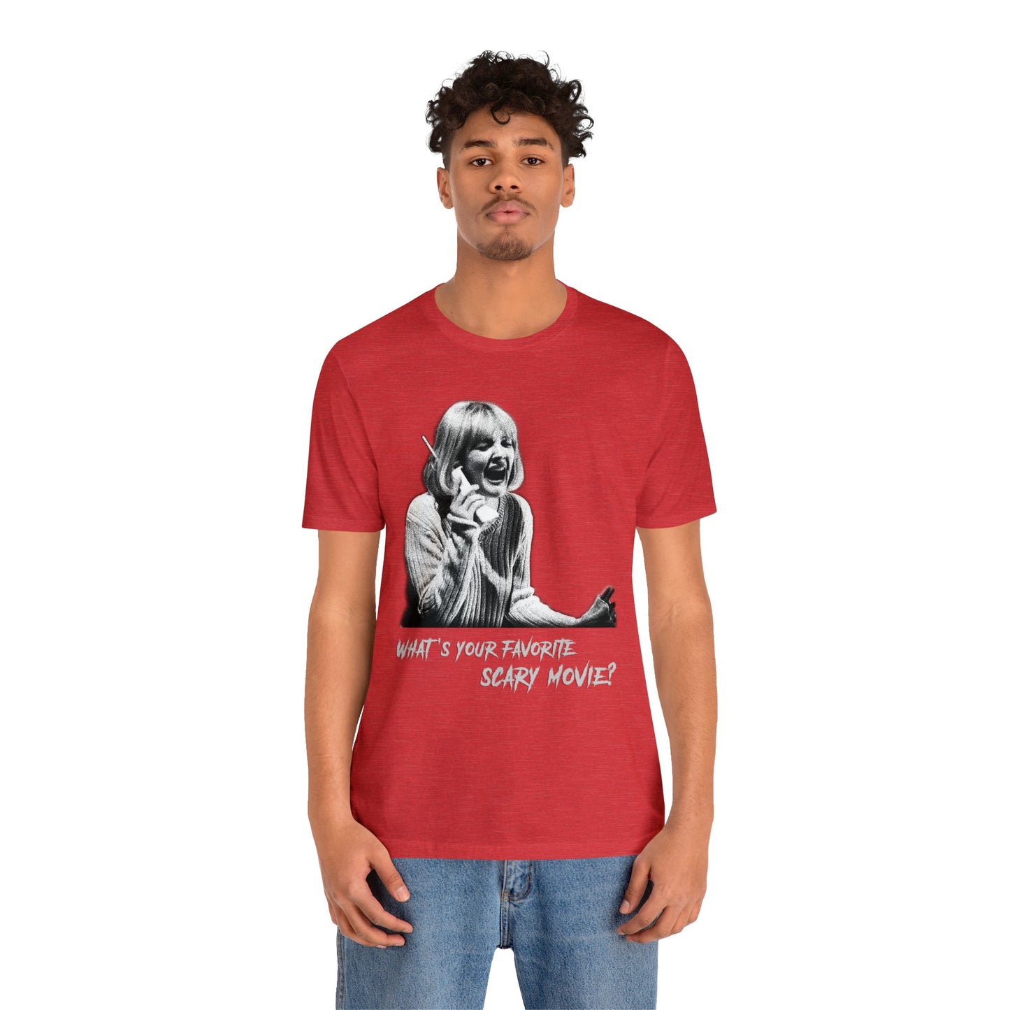 Halloween Casey Becker Scream Movie Short Sleeve T-Shirt - Horror Film Fan Tee, Classic Slasher Icon Shirt