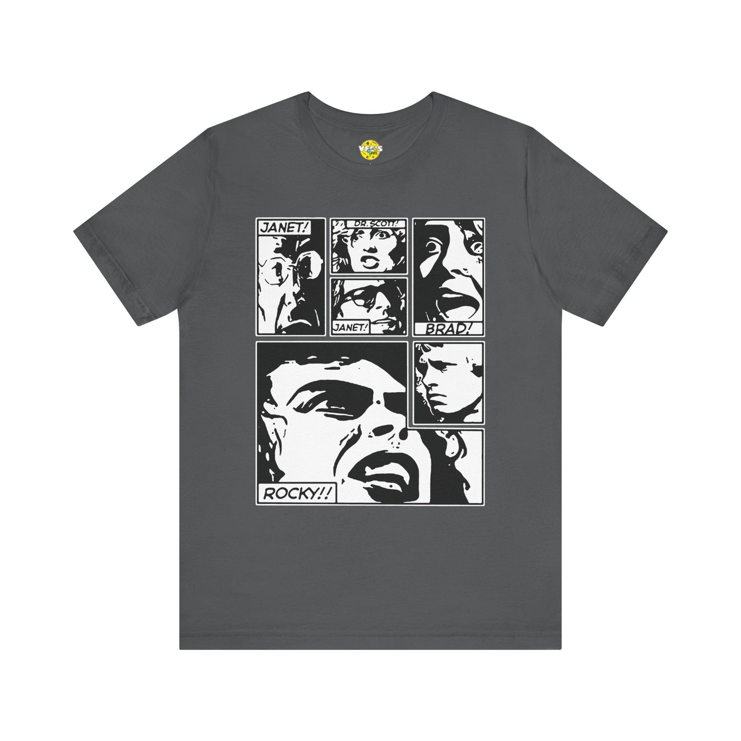 Halloween Rocky Horror Picture Show Cast Comic Book Short Sleeve T-Shirt