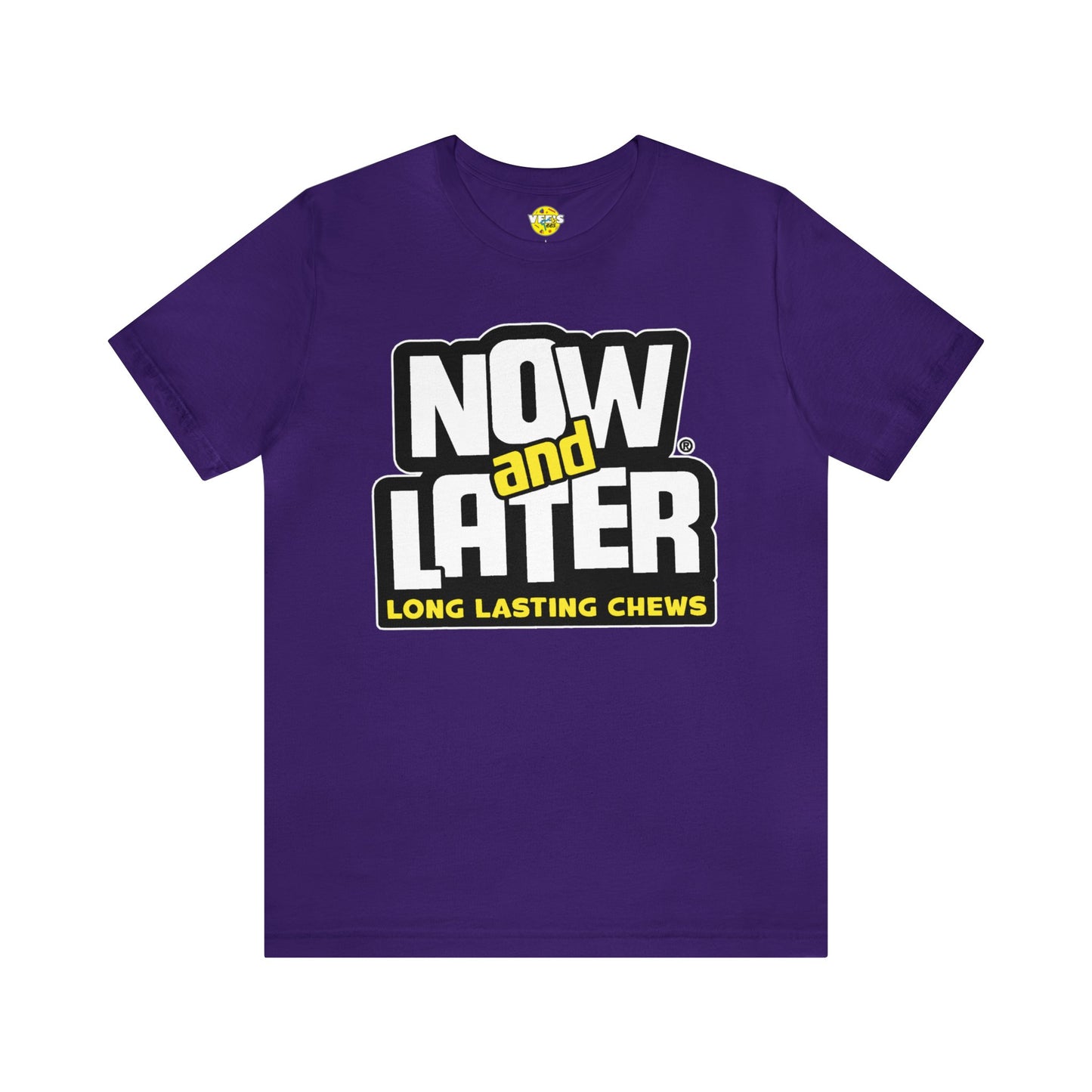 90s Nostalgia - Now and Later Logo Short Sleeve T-Shirt - Retro Now and Later Candy Logo