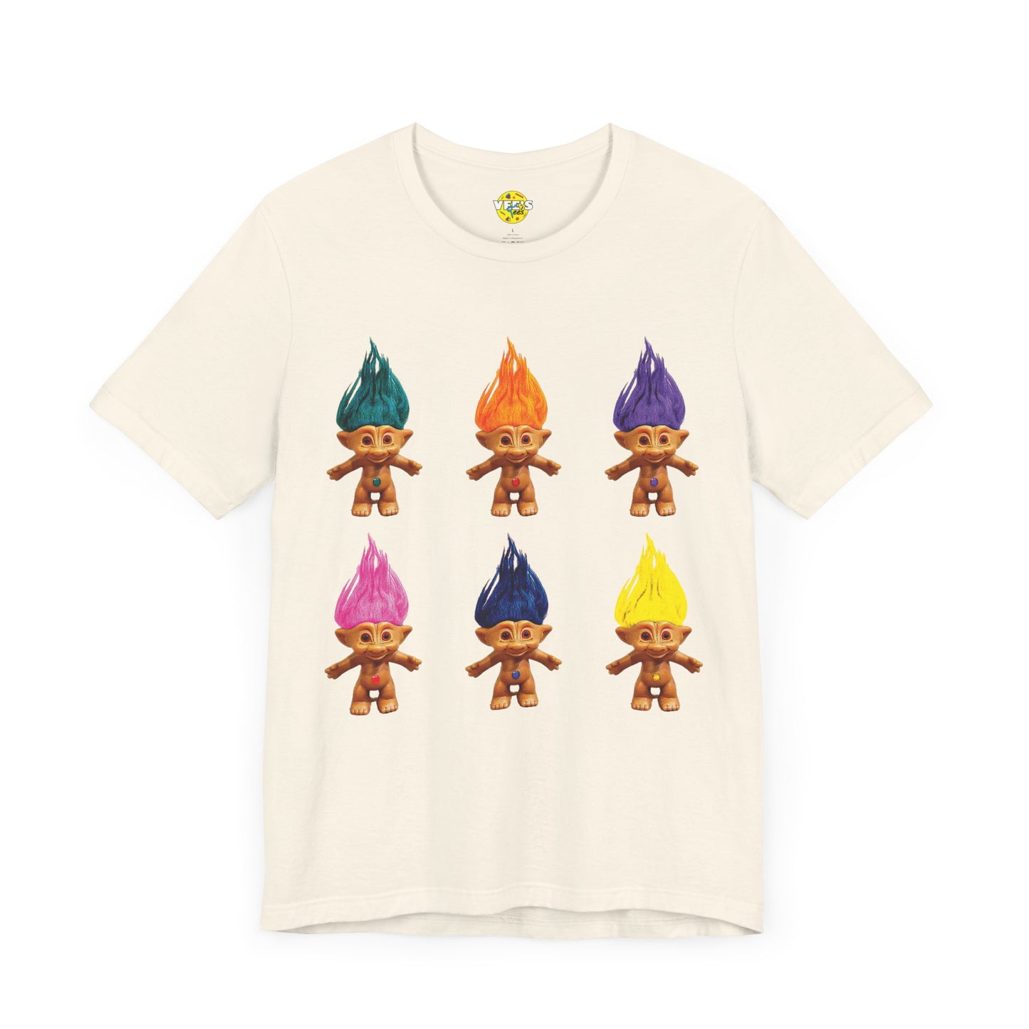 Vintage Treasure Troll Squad Short Sleeve T-Shirt - Retro 90s Nostalgia Tee