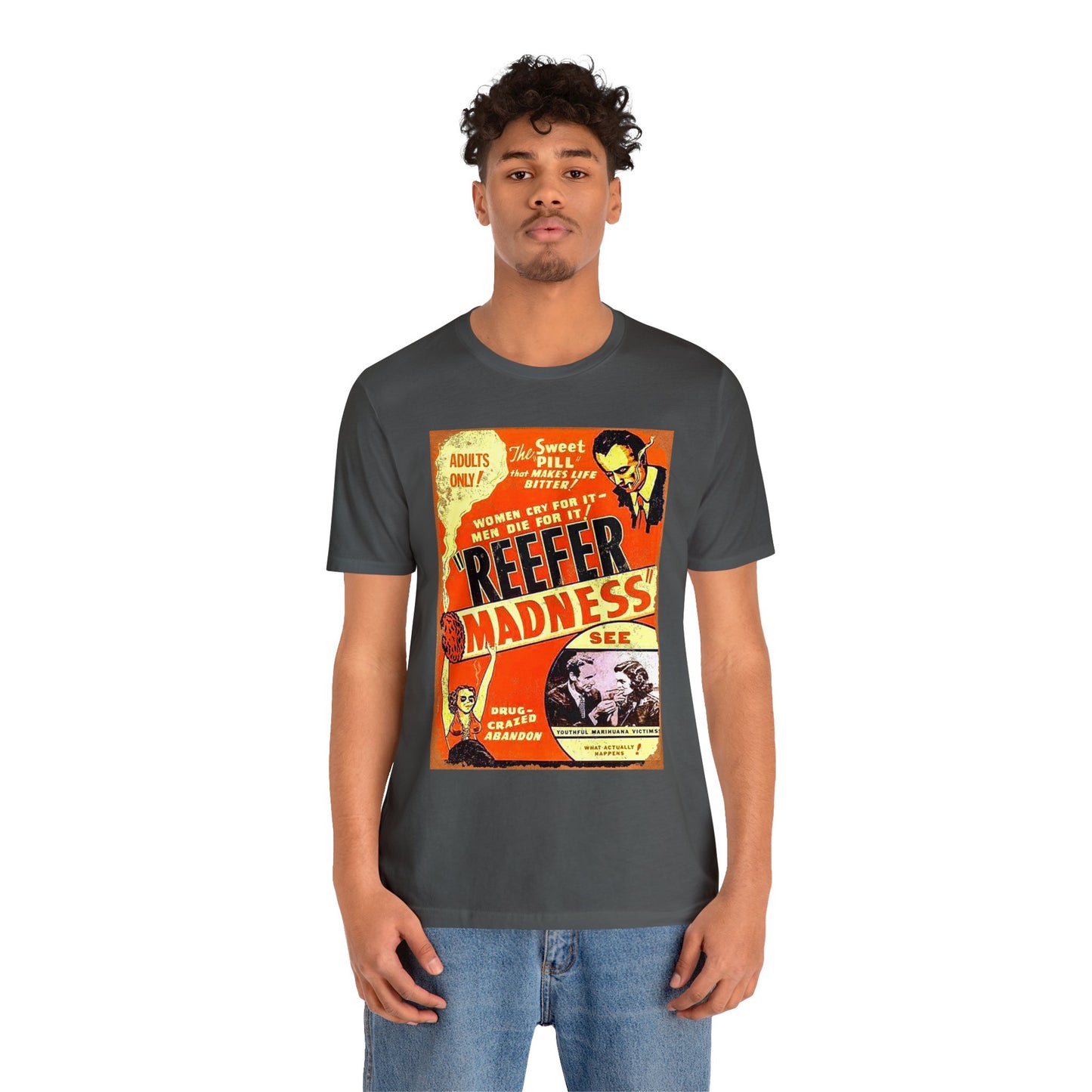 Retro Reefer Madness Movie Poster Short Sleeve T-Shirt - Cult Classic Nostalgia Tee