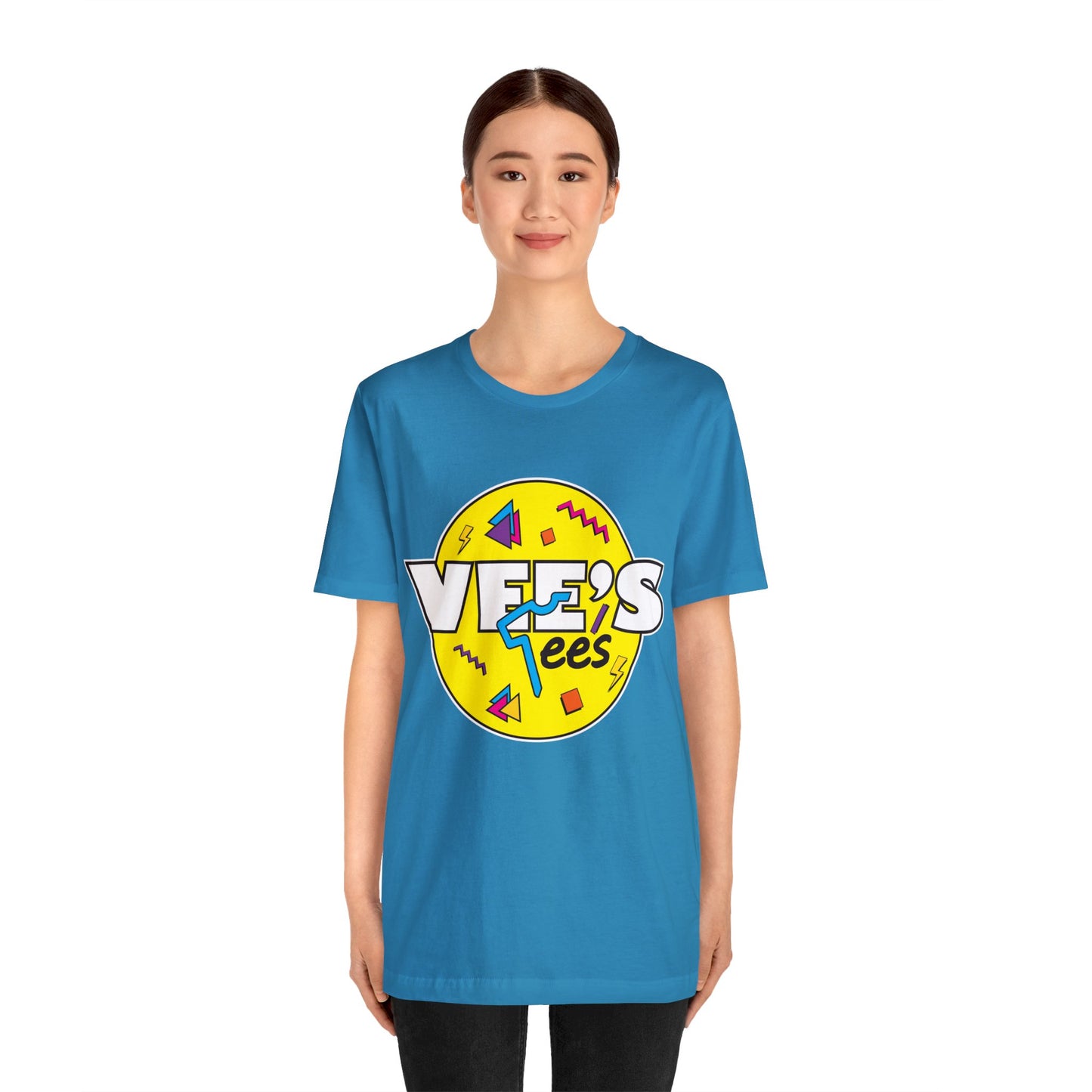 VeesTees Logo Short Sleeve T-Shirt - Classic Brand Tee, Stylish Graphic Shirt