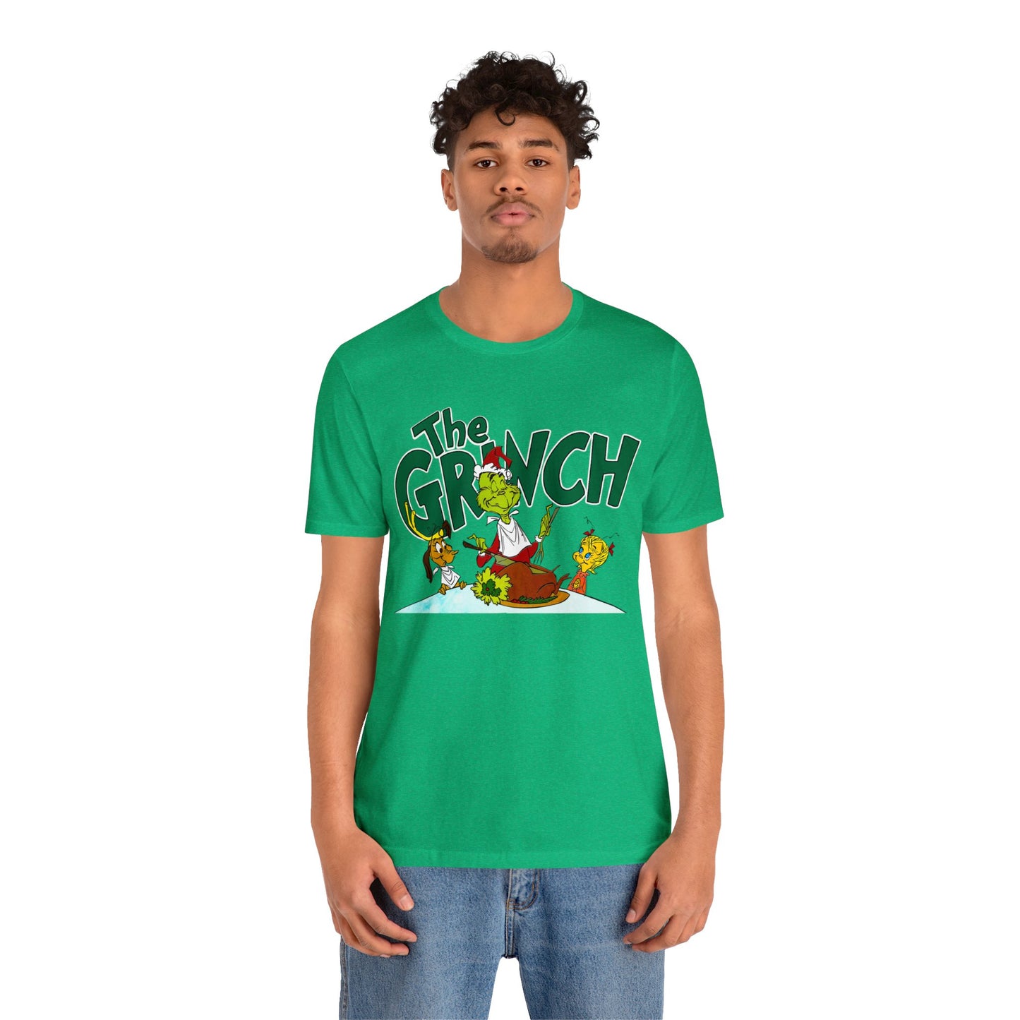 The Grinch cartoon tshirt - The Grinch Christmas table tshirt - Holiday Grinch Christmas table tshirt - Christmas Grinch dinner tshirt