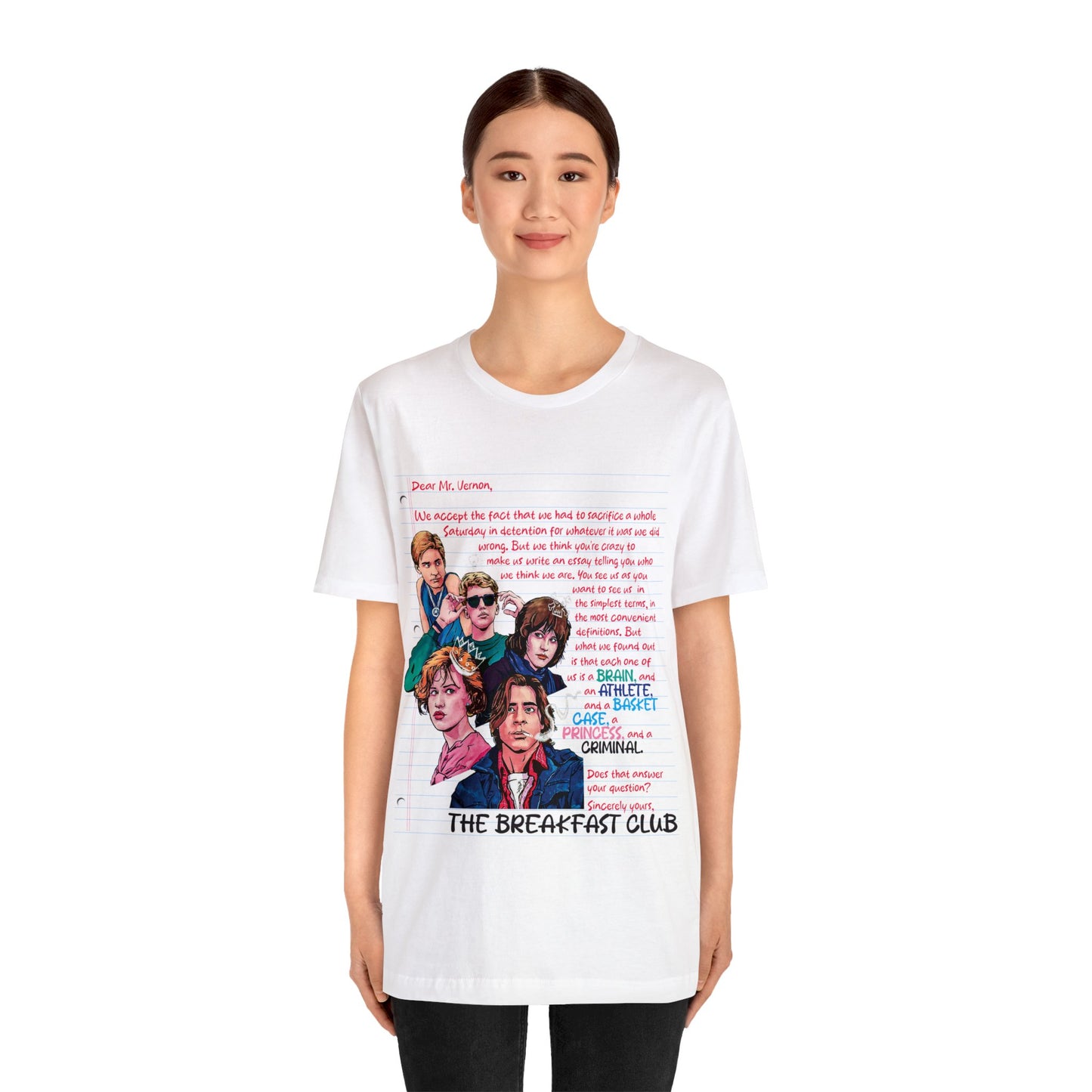 The Breakfast Club Movie - The Breakfast Club Shirt - Retro Teen Movie - The Breakfast Club Movie TShirt - 80s  Teen Movie TShirt