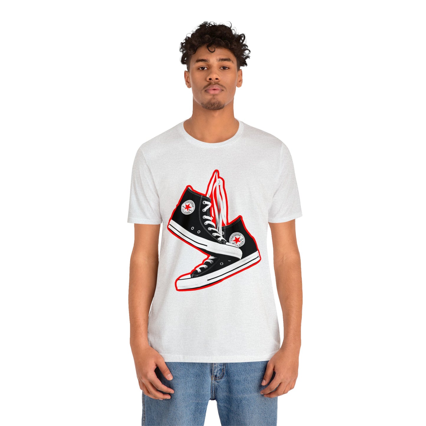 Black Sneakers tshirt - 90s Sneakers tshirt - converse chuck taylor all stars tshirt - High Top Chuck Taylor All Stars Tshirt