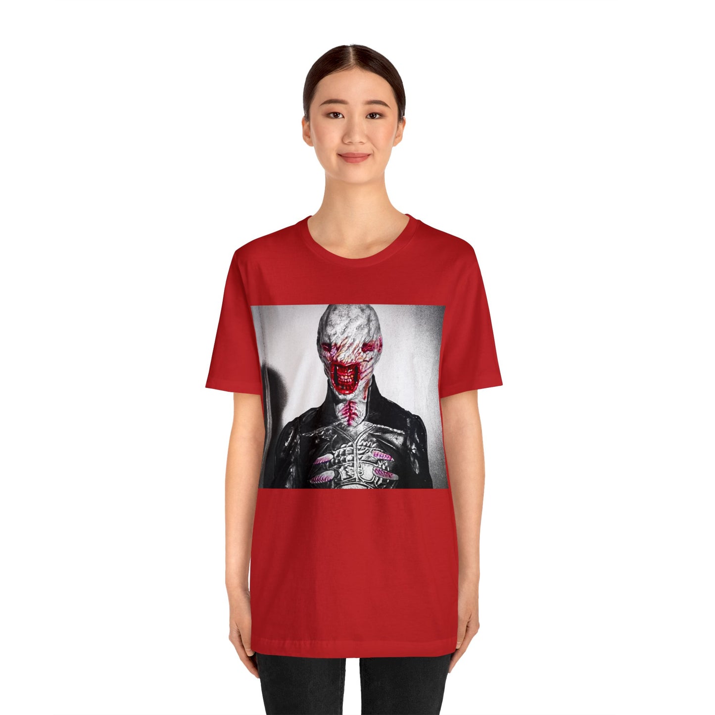 Halloween Chatterer Hellraiser Short Sleeve T-Shirt - Clive Barker Horror Movie Tee, Cenobite Art Shirt