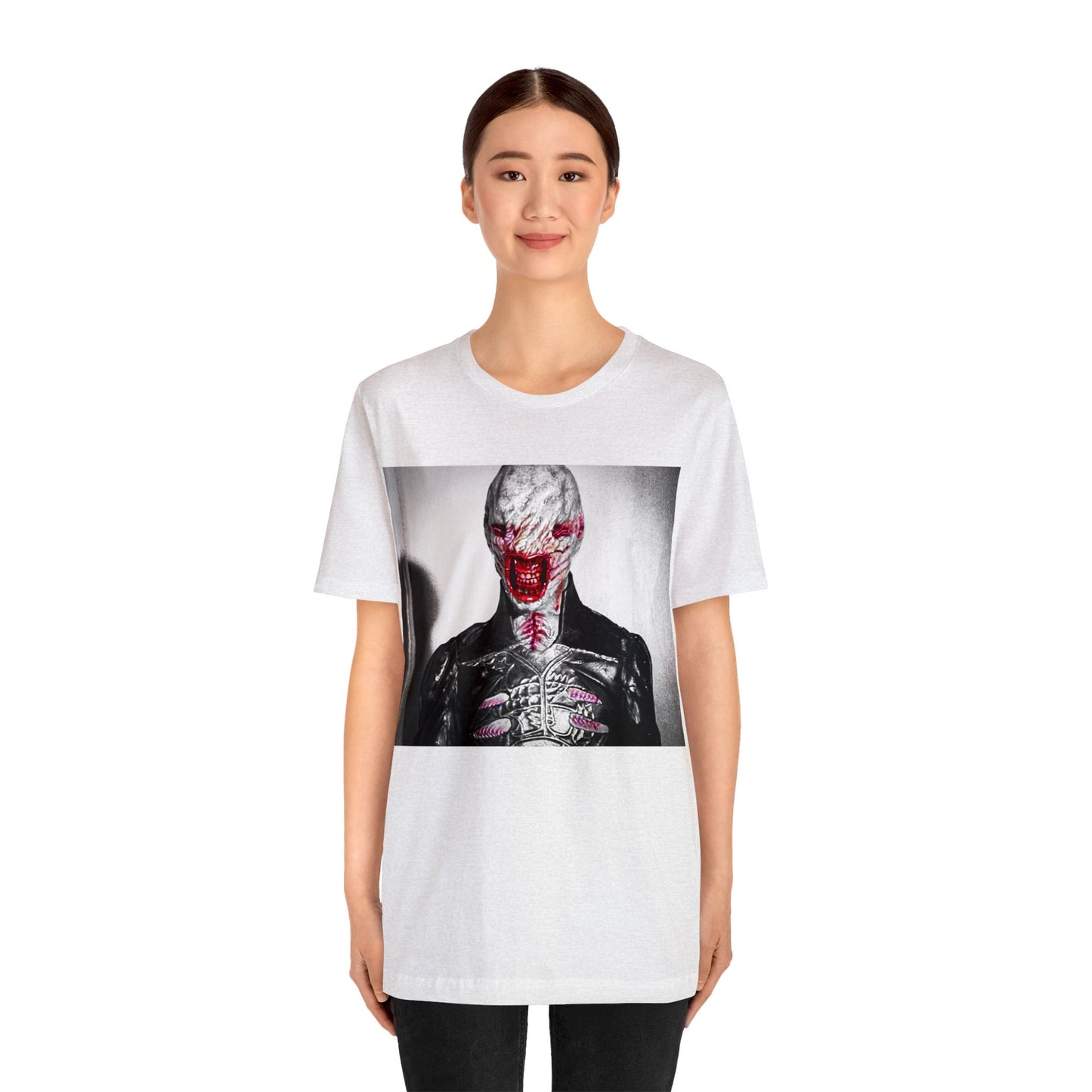 Halloween Chatterer Hellraiser Short Sleeve T-Shirt - Clive Barker Horror Movie Tee, Cenobite Art Shirt