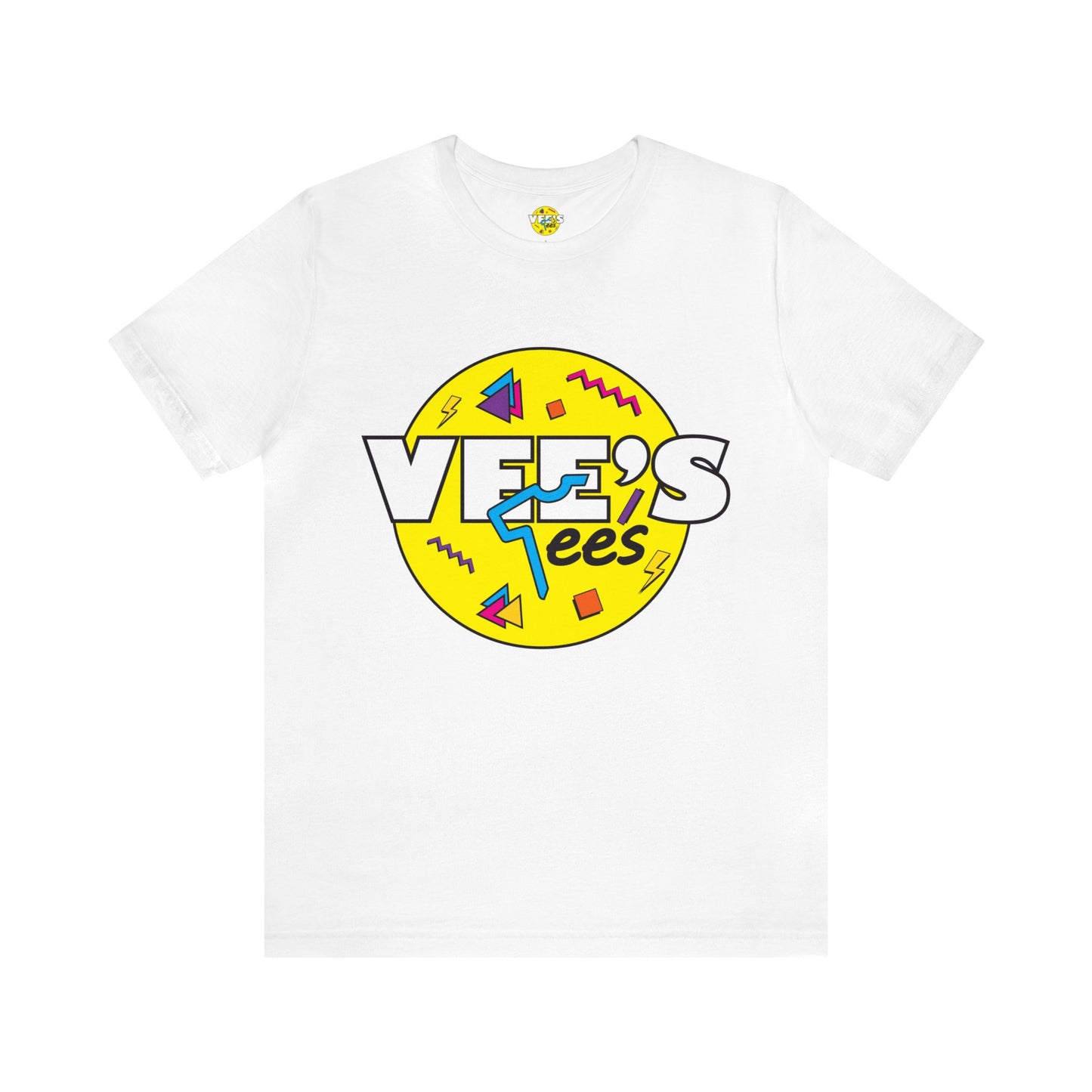 VeesTees Logo Short Sleeve T-Shirt - Classic Brand Tee, Stylish Graphic Shirt