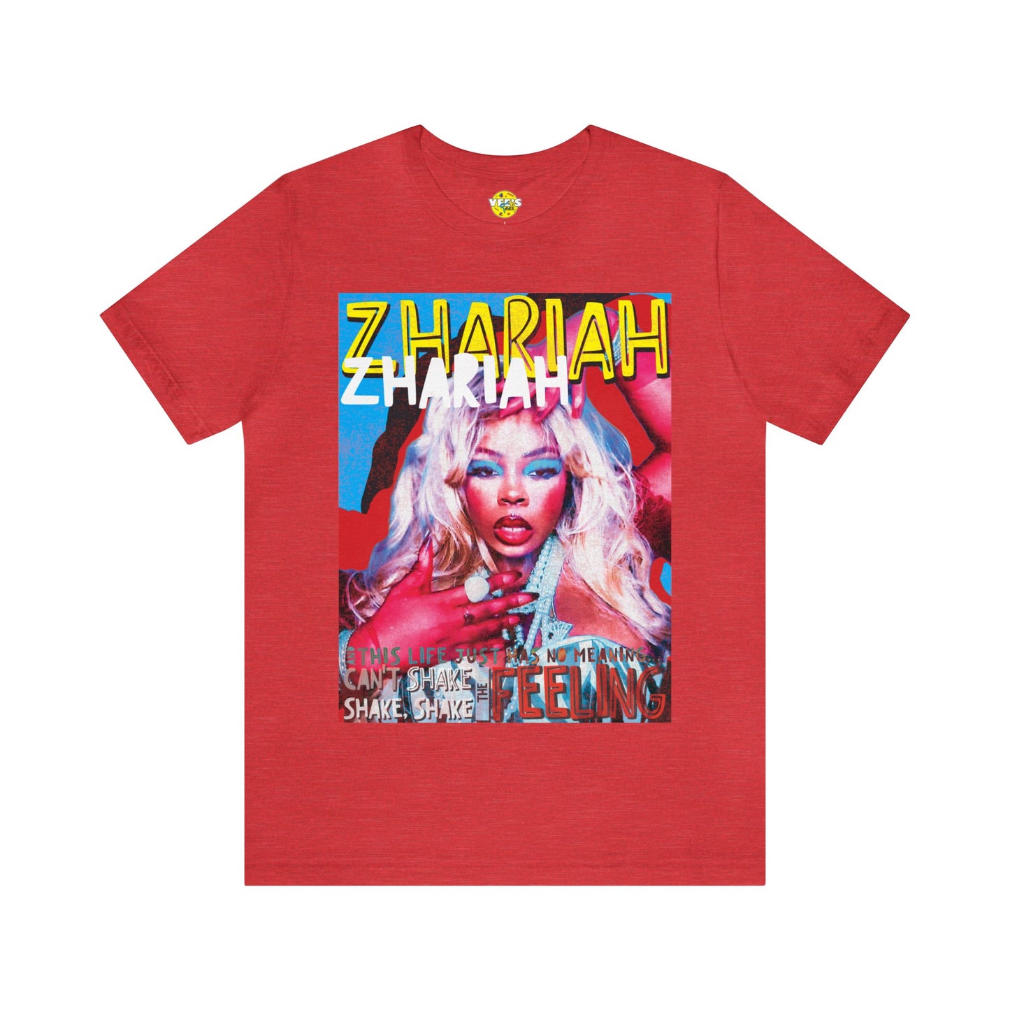 Zhariah Vegas Days Tshirt, 80s Music Tee, Retro Music Lyric Tshirt, Vintage look 80s Glamrock Shirt