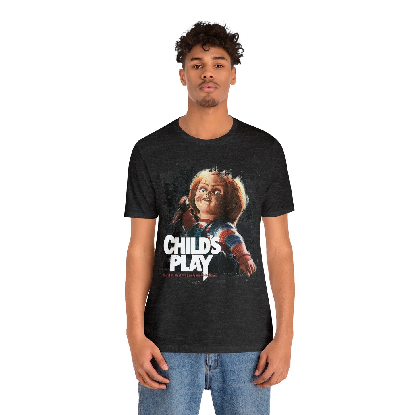 Halloween Child's Play Original Movie Poster Short Sleeve T-Shirt - Classic Horror Film Tee - Chucky Doll Shirt