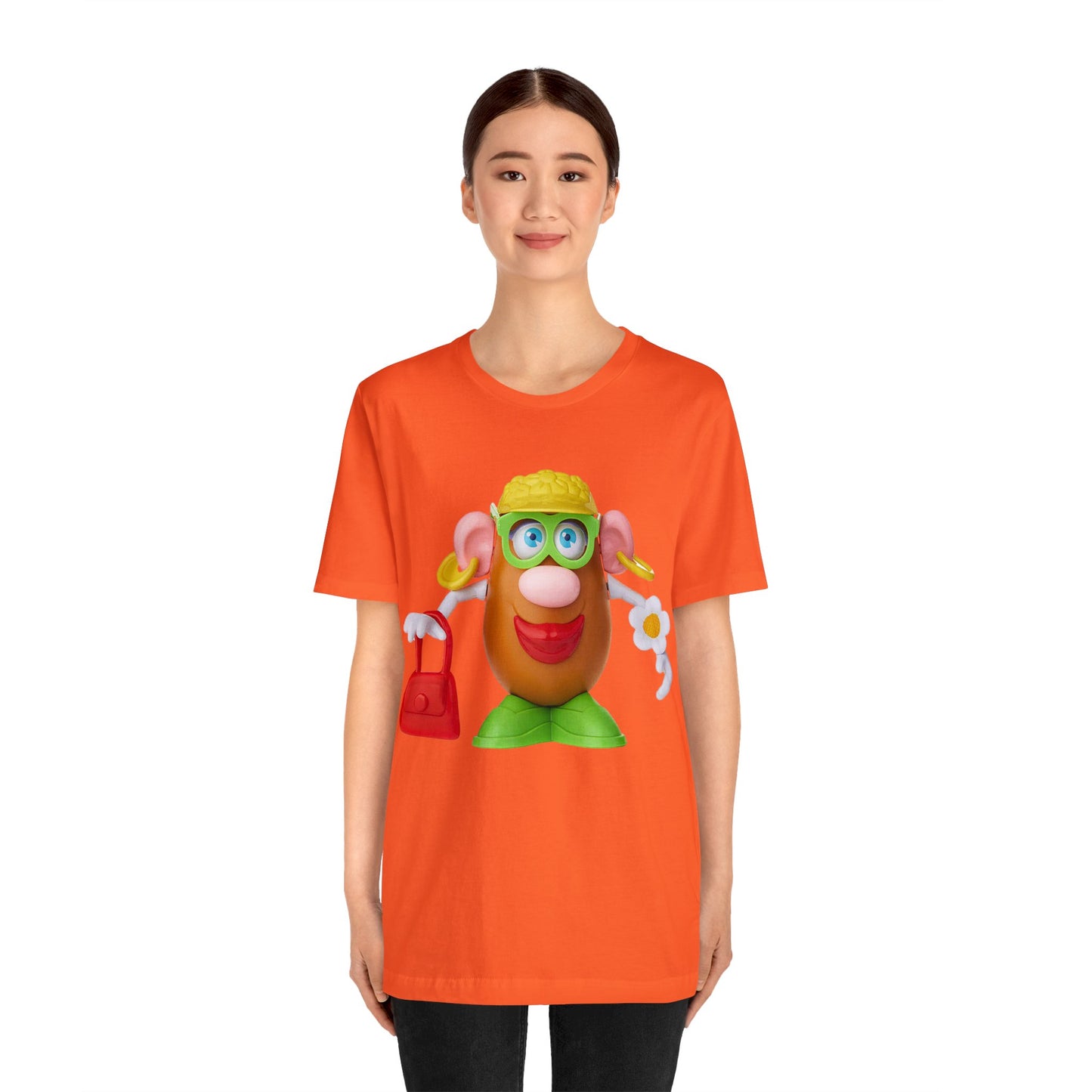 Classic Mrs. Potato Head Retro Tee - Vintage Nostalgic Retro Iconic Childhood Character Shirt - Valentines Day Couple Toy Enthusiast Tshirt