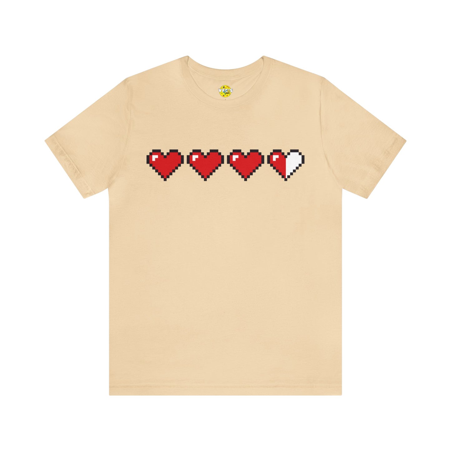 Retro Video game tshirt - Retro Arcade game shirt - Classic Retro Gamer tee - Gamer Heart Container tshirt - Pixelated Hearts tee