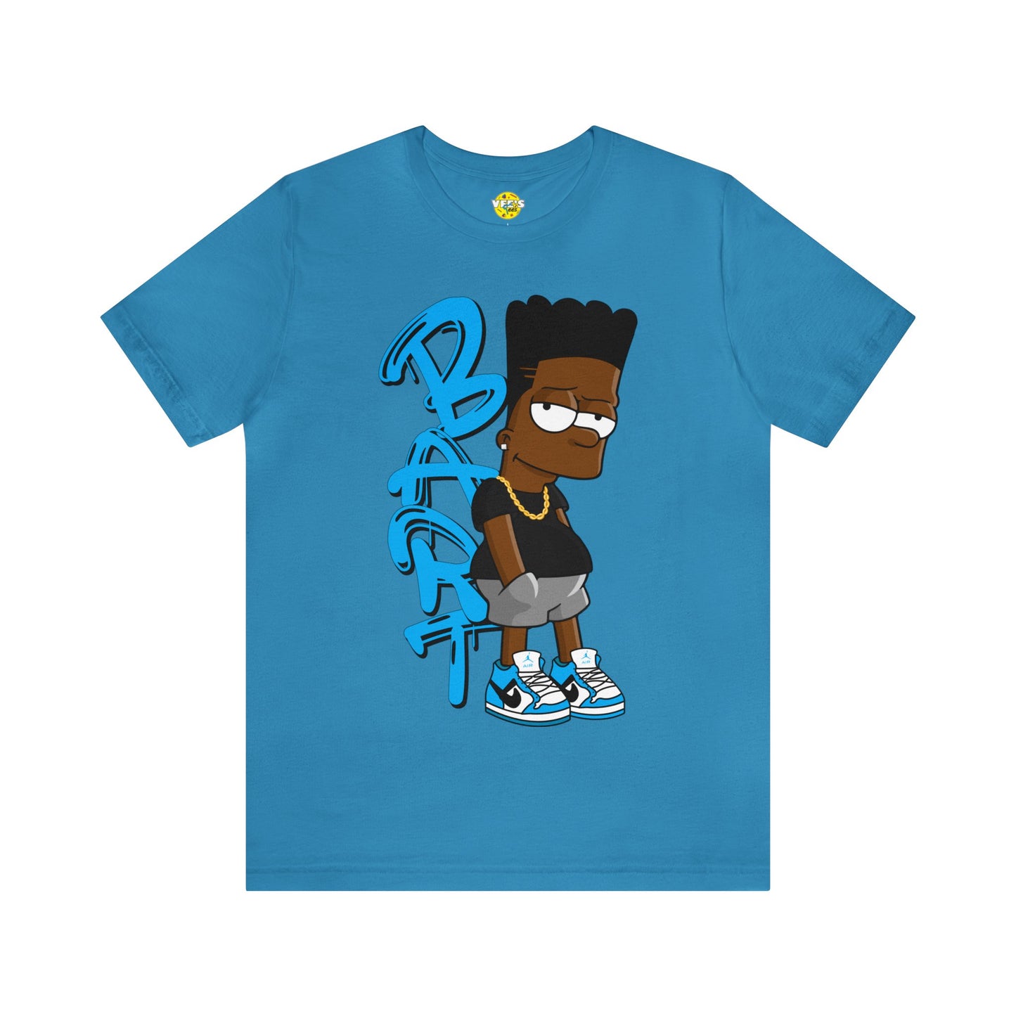 Black Bart Simpson TShirt - Blue, Urban Streetwear, Vintage Cartoon Shirt, Hip Hop Inspired Tee